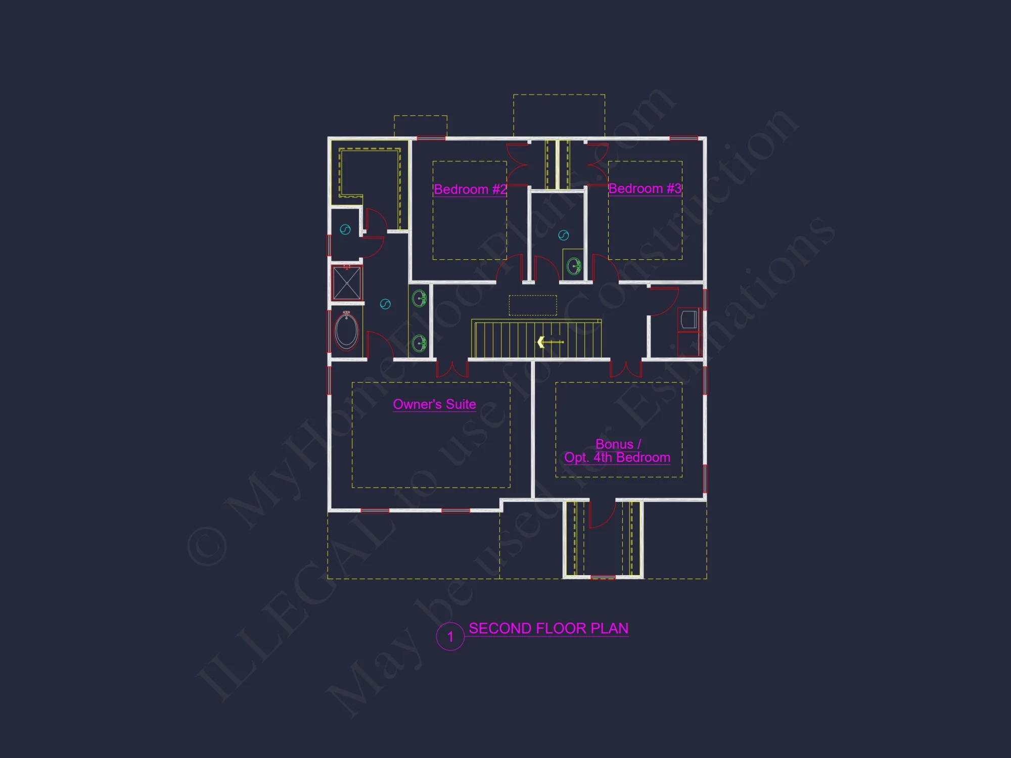 Modern Craftsman house Plan with Flexible Floor Designs and CAD Blueprint