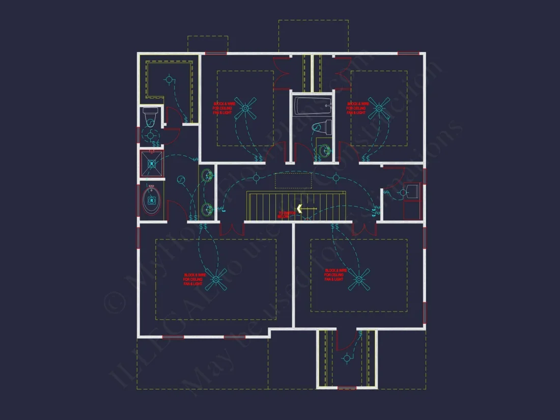 Modern Craftsman house Plan with Flexible Floor Designs and CAD Blueprint