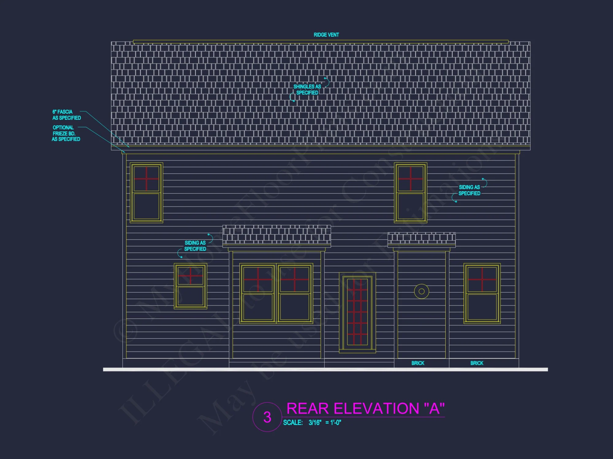 Modern Craftsman house Plan with Flexible Floor Designs and CAD Blueprint