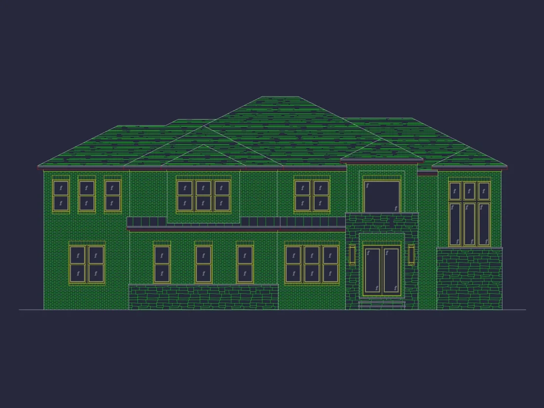 Luxury Modern house Plan with Spacious Floor Plan & CAD Designs