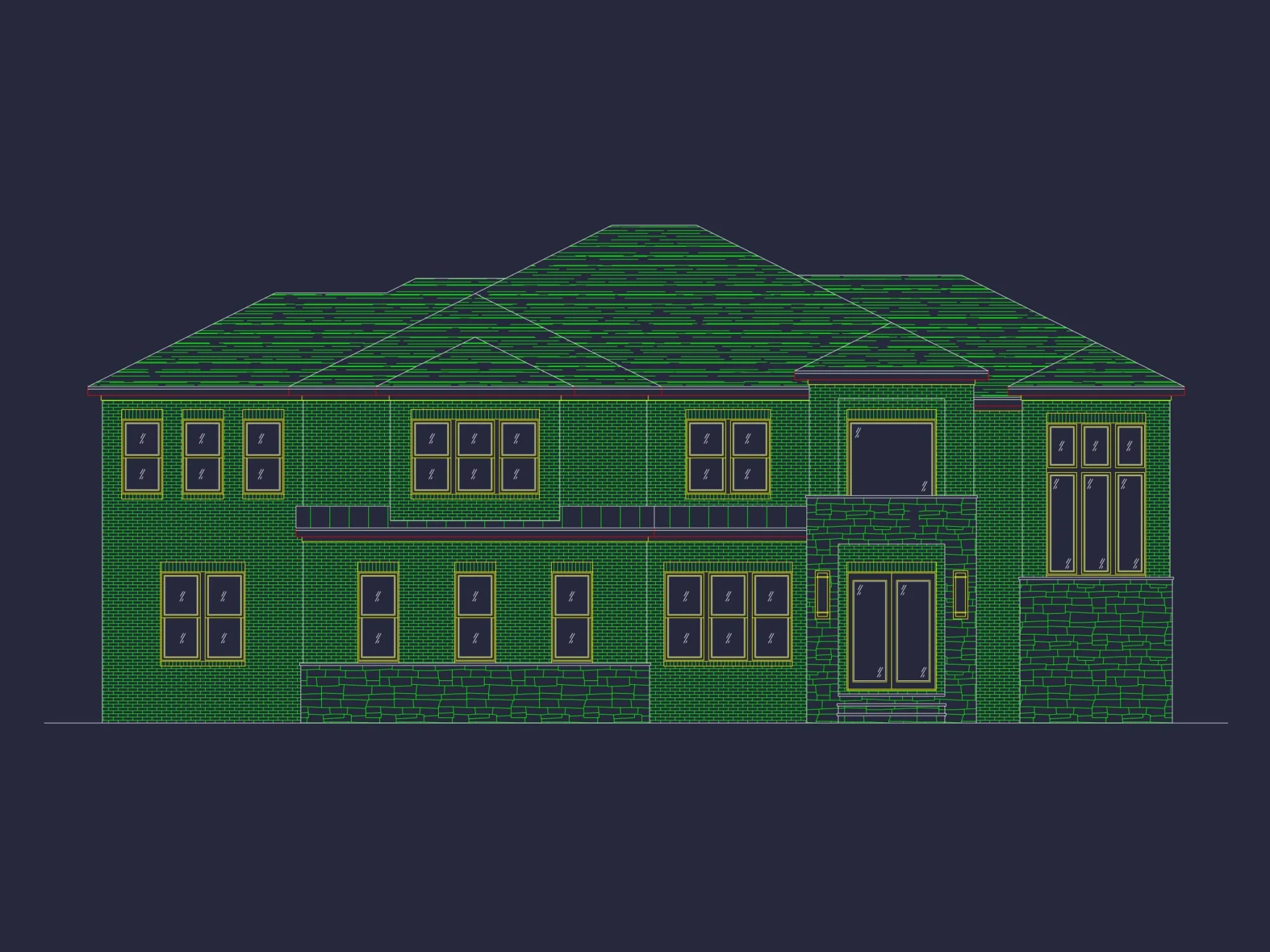 Luxury Modern house Plan with Spacious Floor Plan & CAD Designs