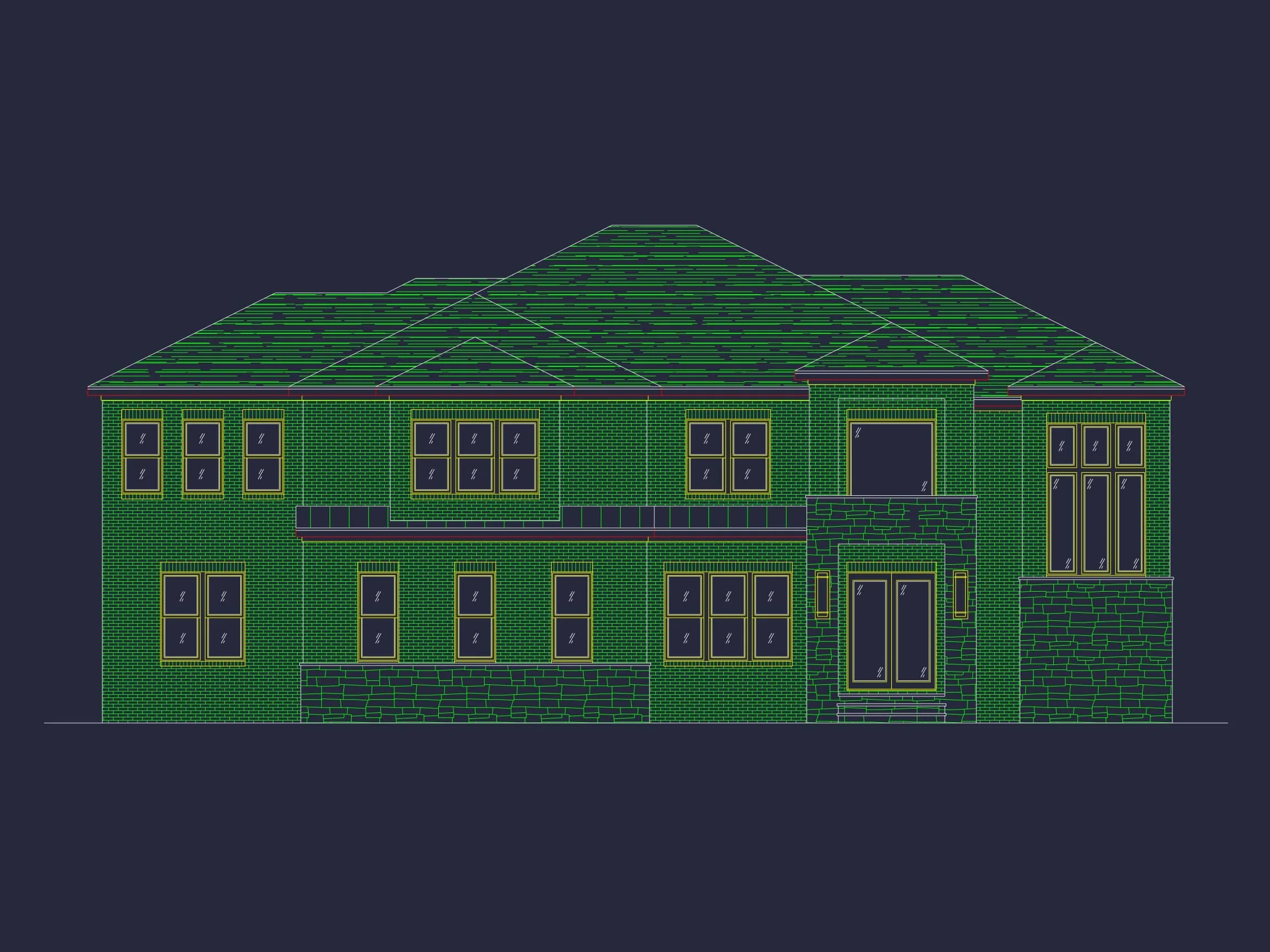 15-1110 HOUSE PLAN - Modern Contemporary Home Plan – 4-Bed, 5-Bath, 4,693 SF 32 Luxury Modern house Plan with Spacious Floor Plan & CAD Designs