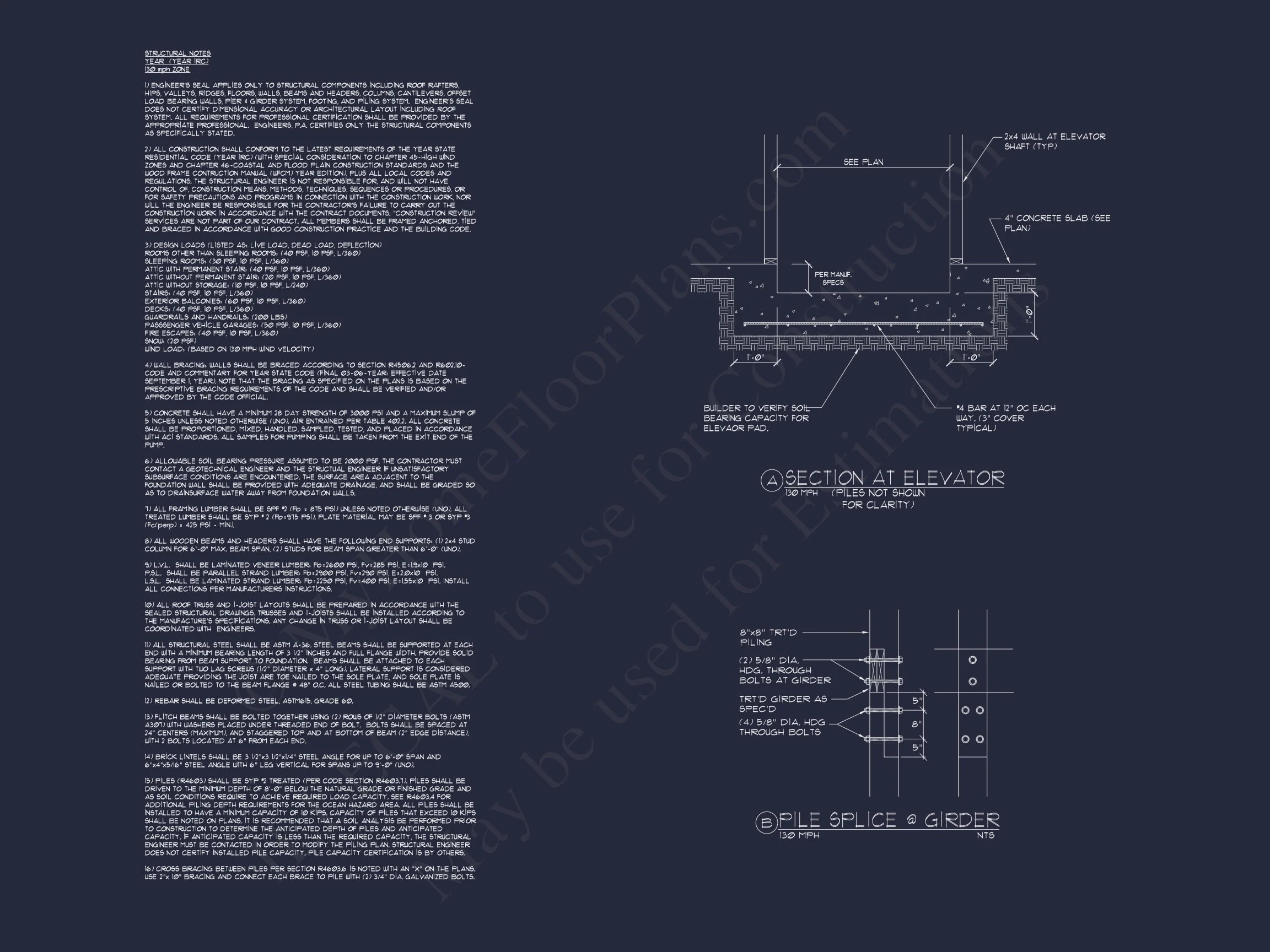 Beach house Architectural Floor Plan with Wrap Around Porch