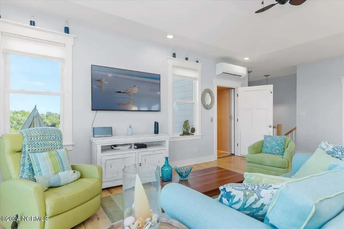 Beach house Architectural Floor Plan with Wrap Around Porch