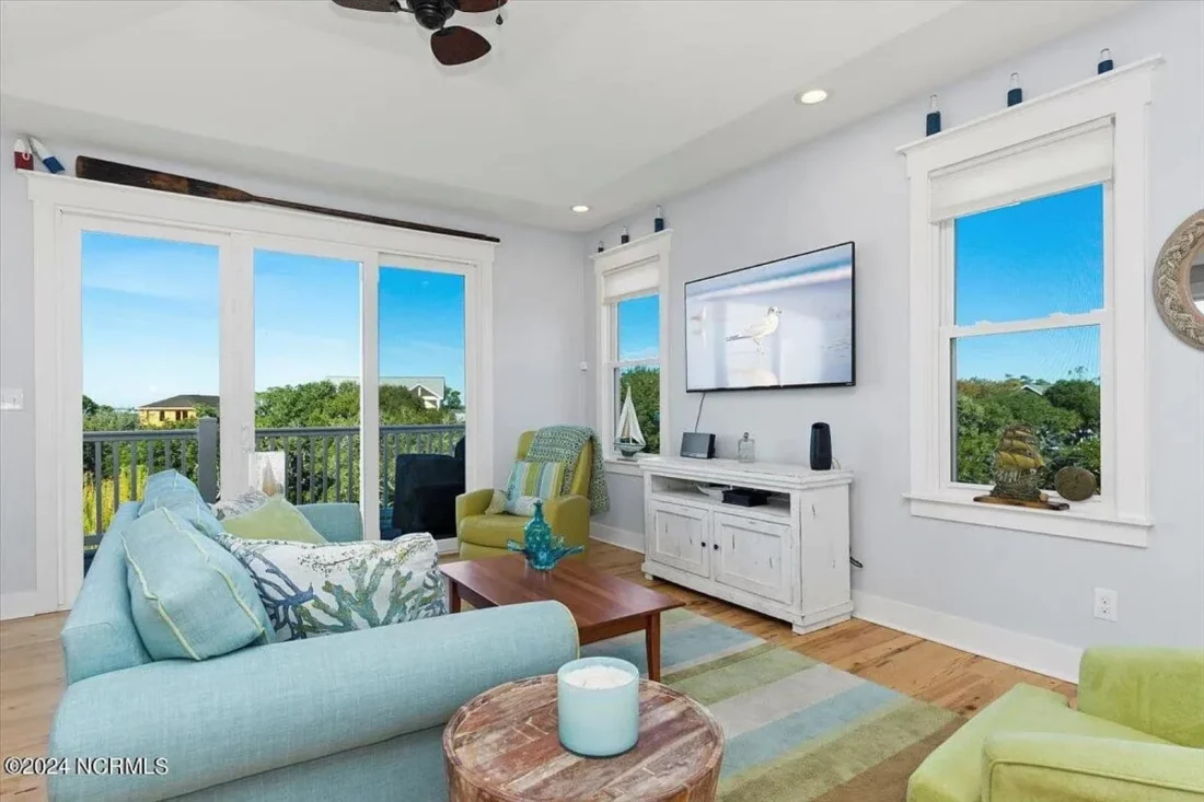 Beach house Architectural Floor Plan with Wrap Around Porch