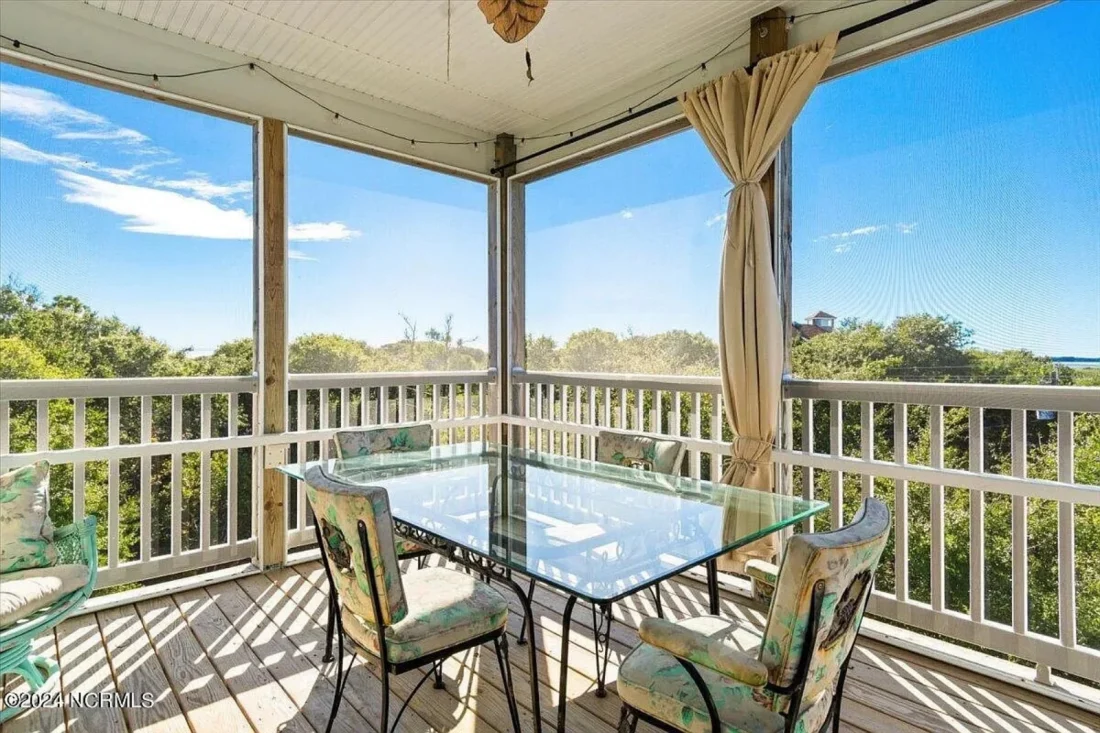 Beach house Architectural Floor Plan with Wrap Around Porch