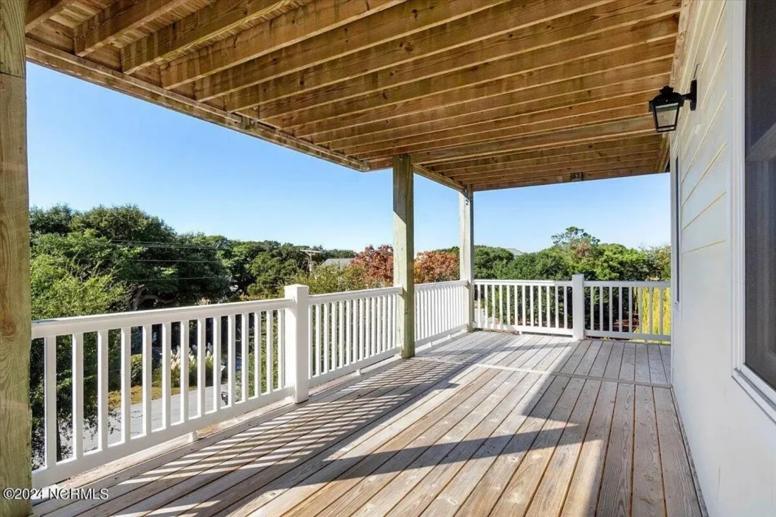 Beach house Architectural Floor Plan with Wrap Around Porch