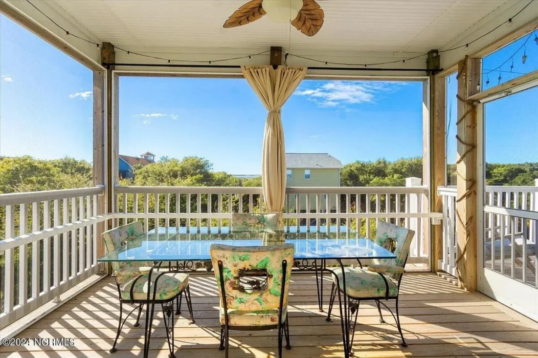 Beach house Architectural Floor Plan with Wrap Around Porch