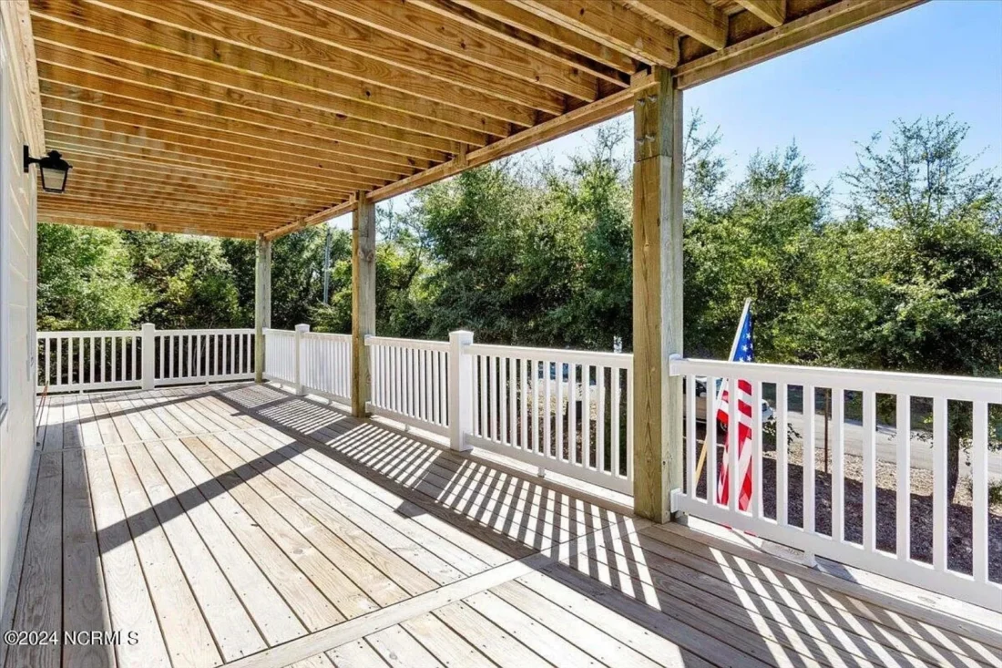 Beach house Architectural Floor Plan with Wrap Around Porch