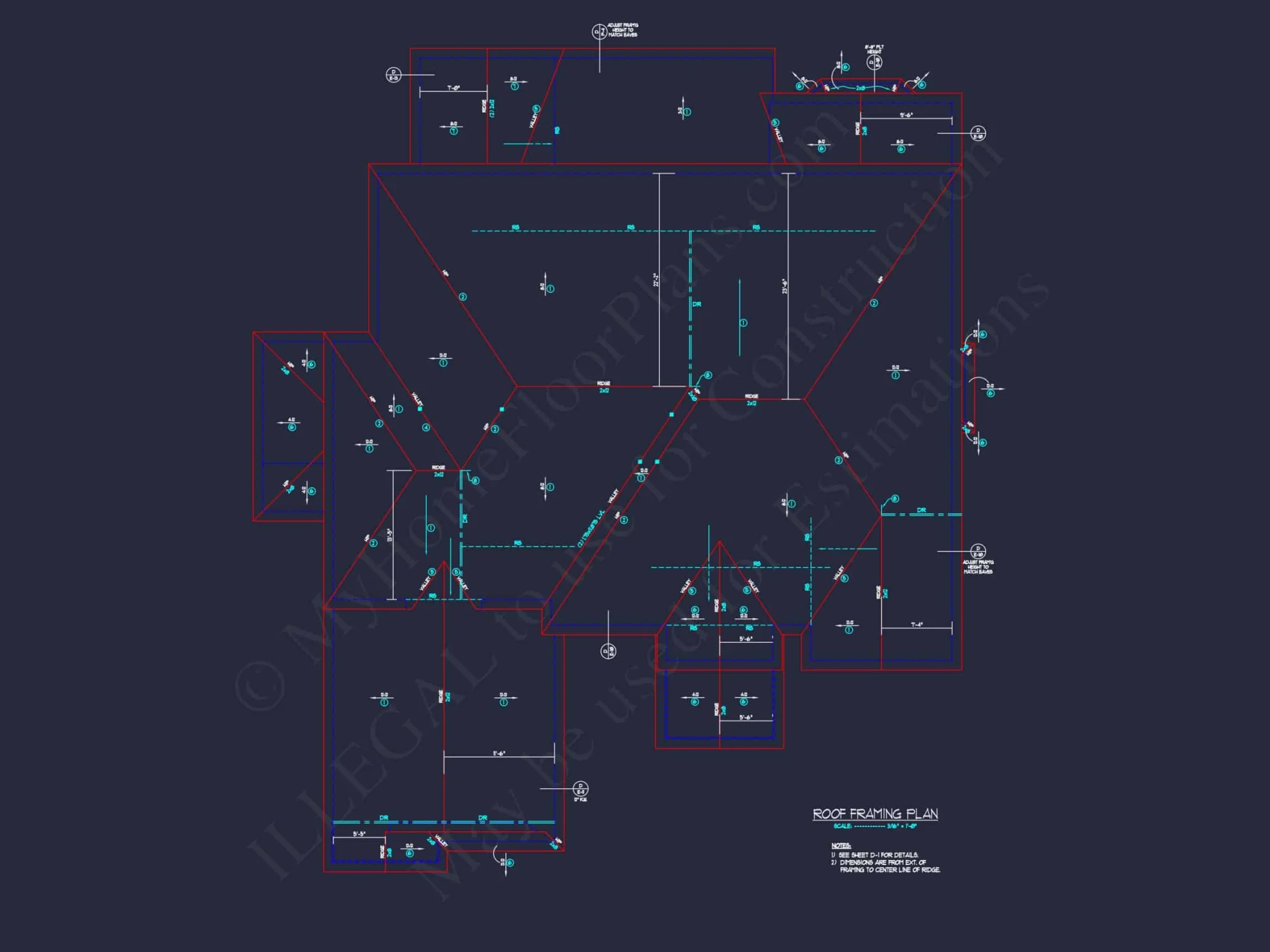 Luxury house Floor Plan with 2 Stories and CAD Designs