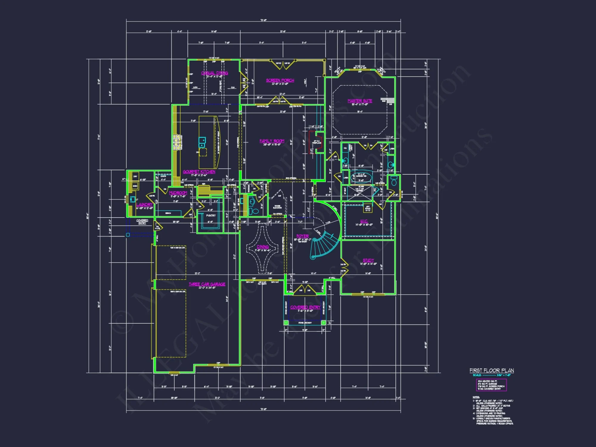 Luxury house Floor Plan with 2 Stories and CAD Designs