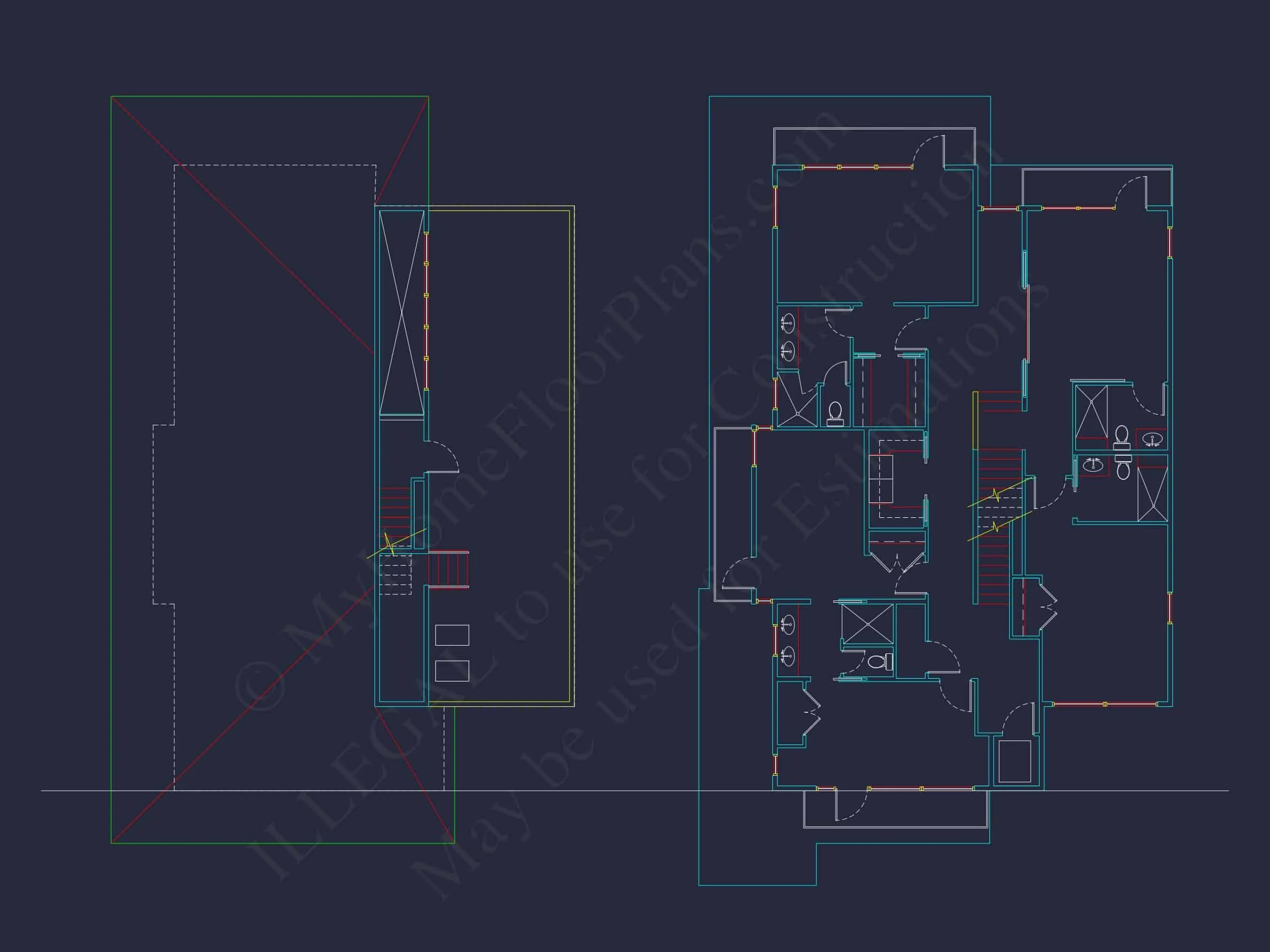 Modern Beach house Plan with Stunning CAD Designs