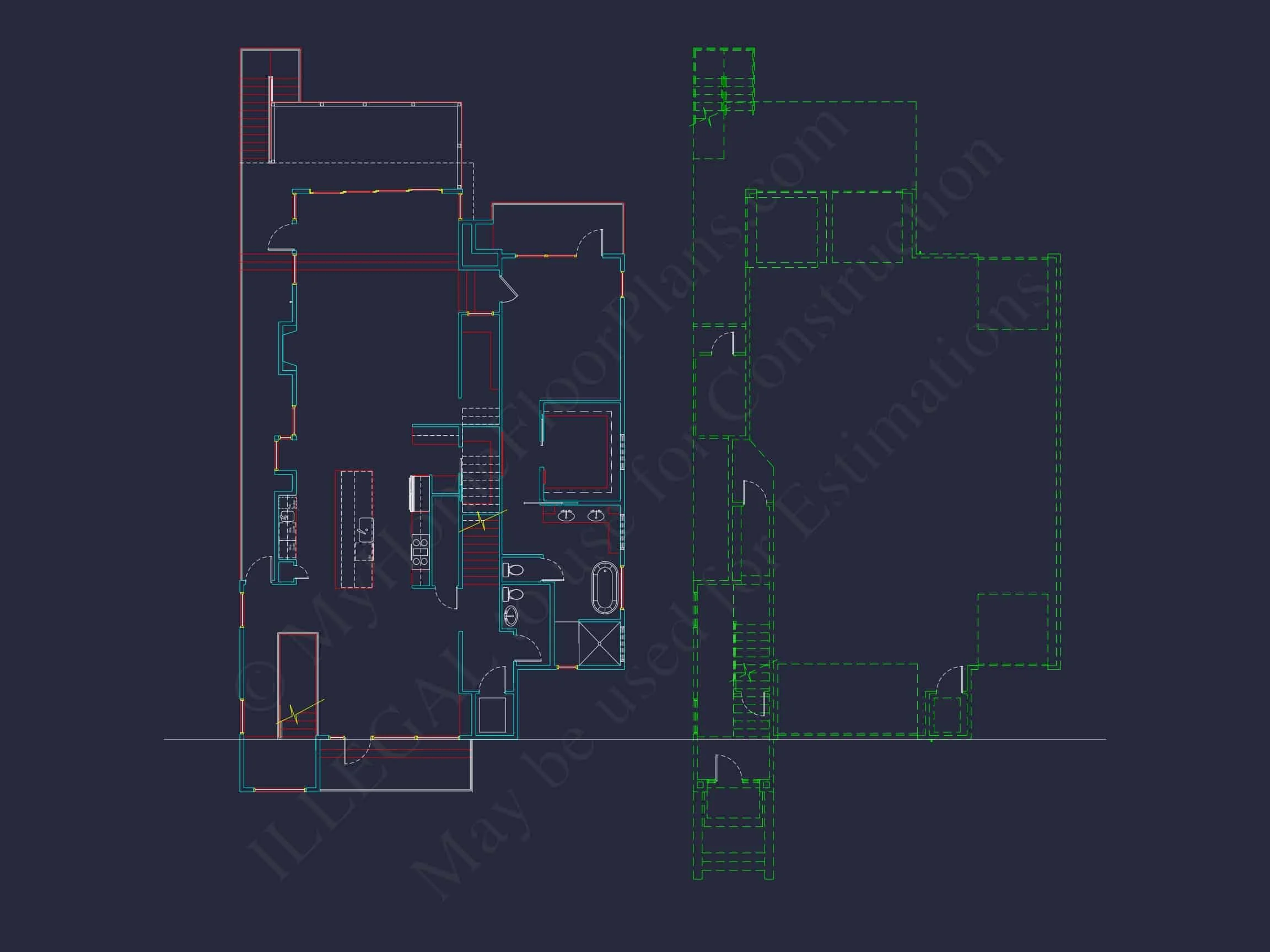 Modern Beach house Plan with Stunning CAD Designs