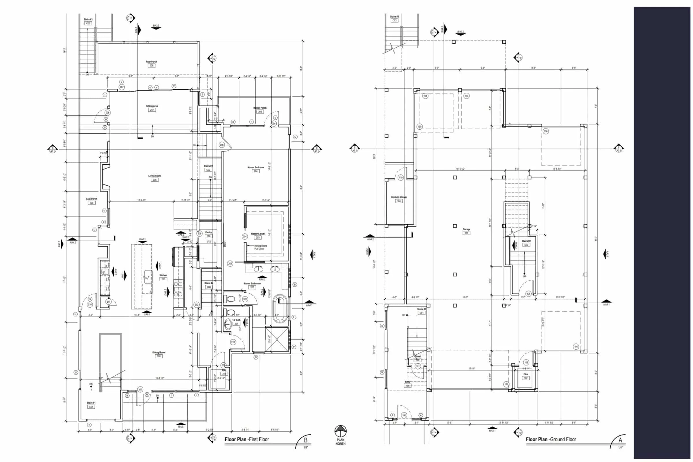 Modern Beach house Plan with Stunning CAD Designs