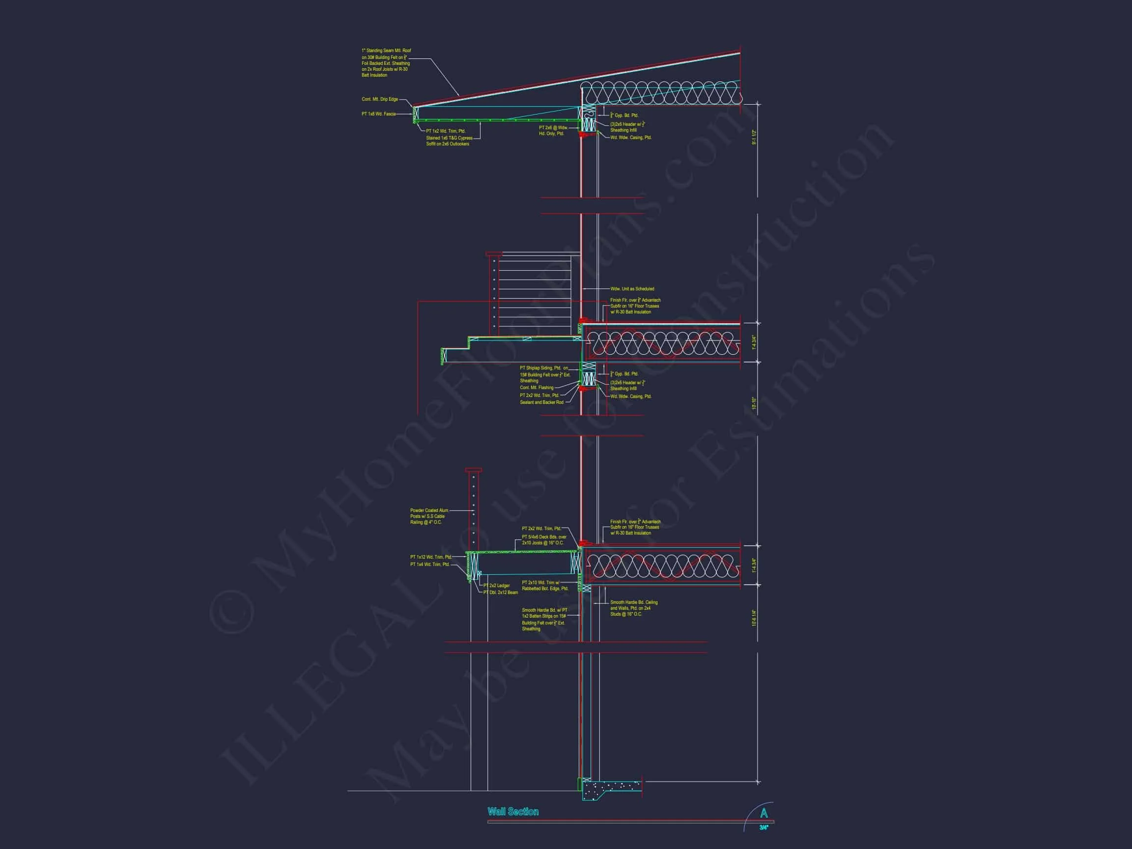 Modern Beach house Plan with Stunning CAD Designs