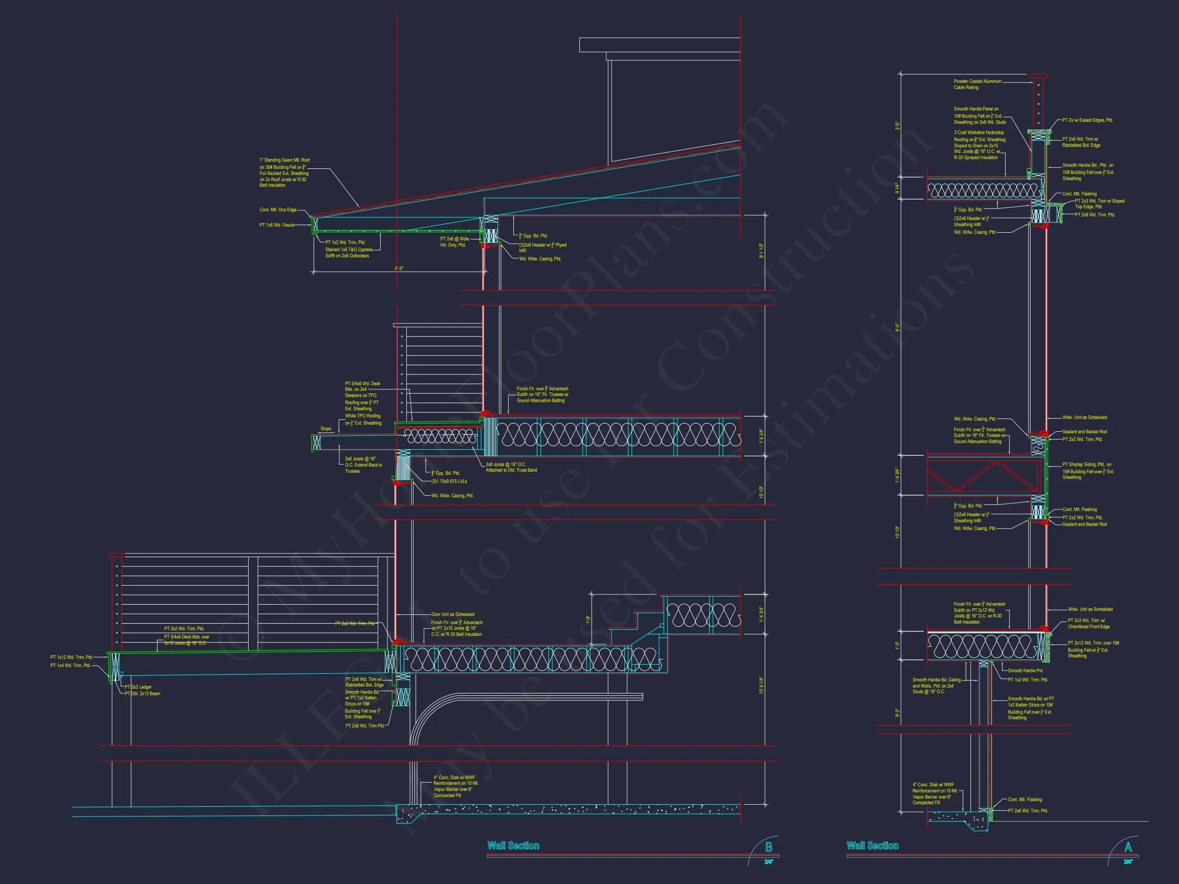 Modern Beach house Plan with Stunning CAD Designs
