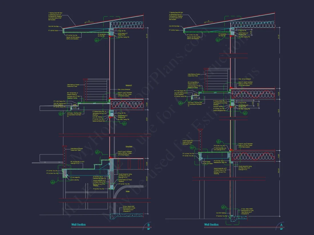 Modern Beach house Plan with Stunning CAD Designs