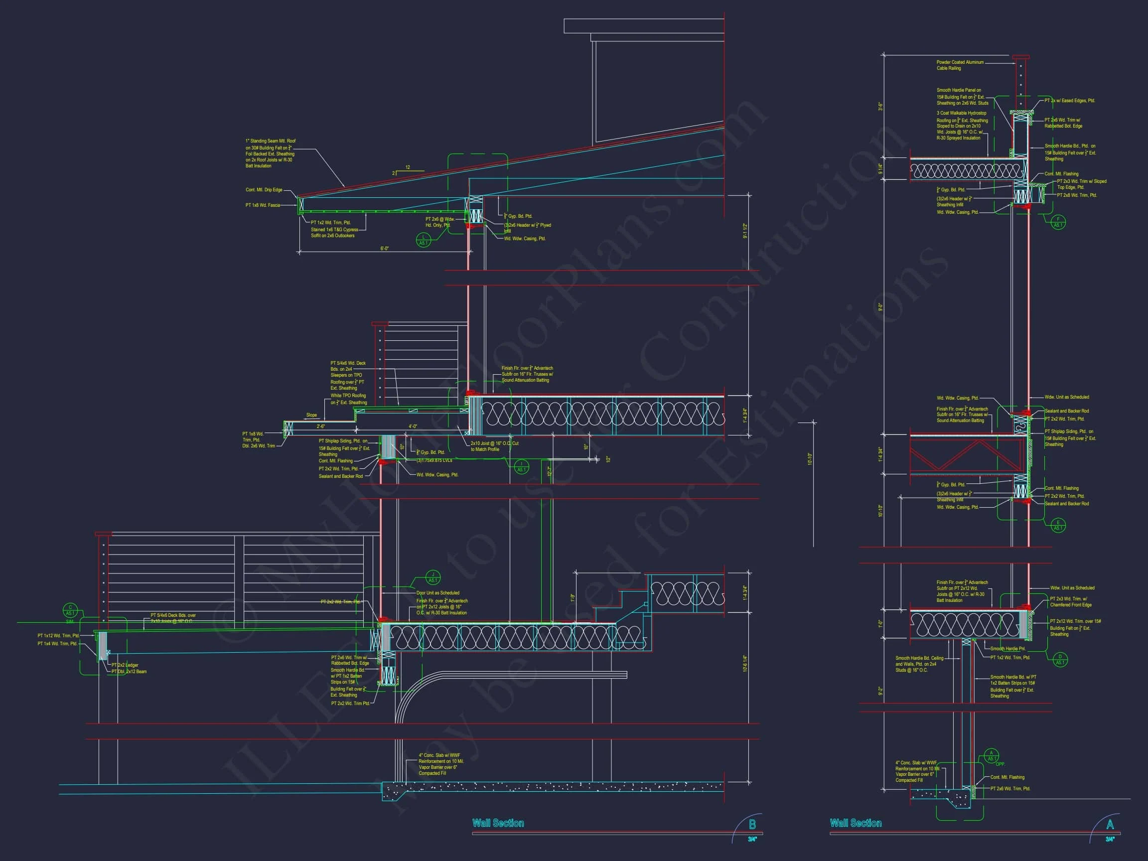 Modern Beach house Plan with Stunning CAD Designs