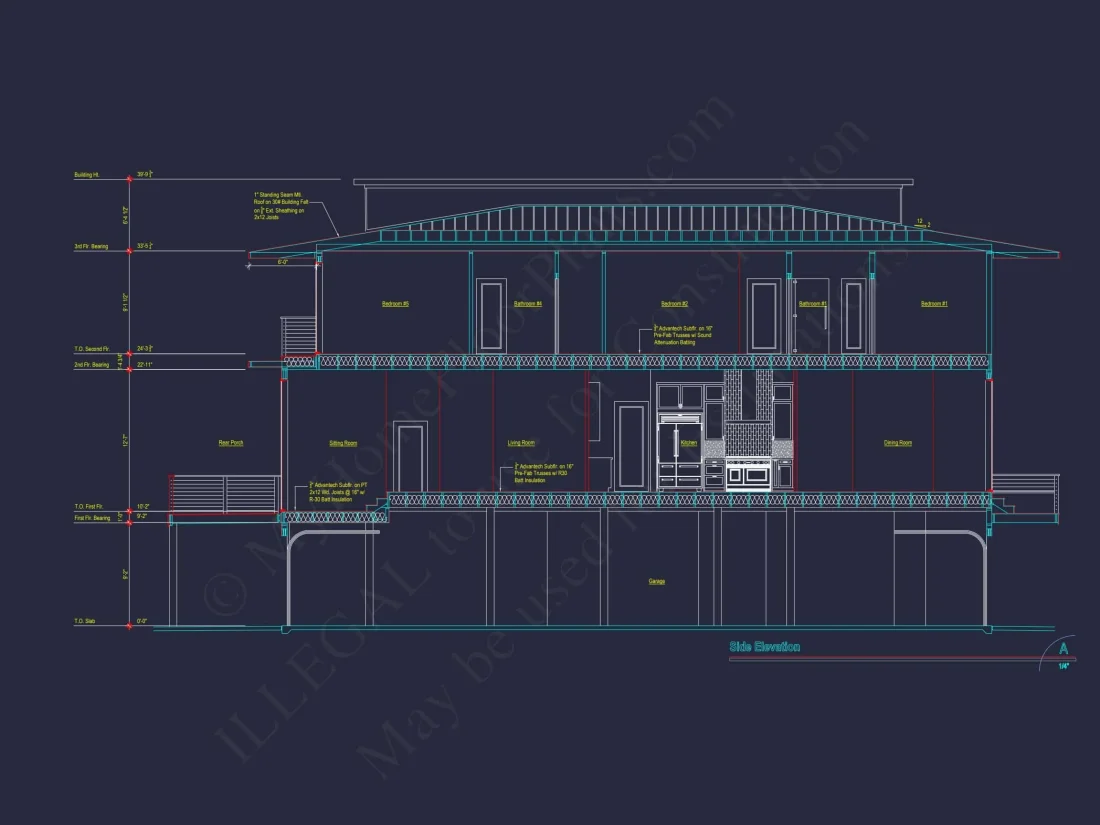 Modern Beach house Plan with Stunning CAD Designs