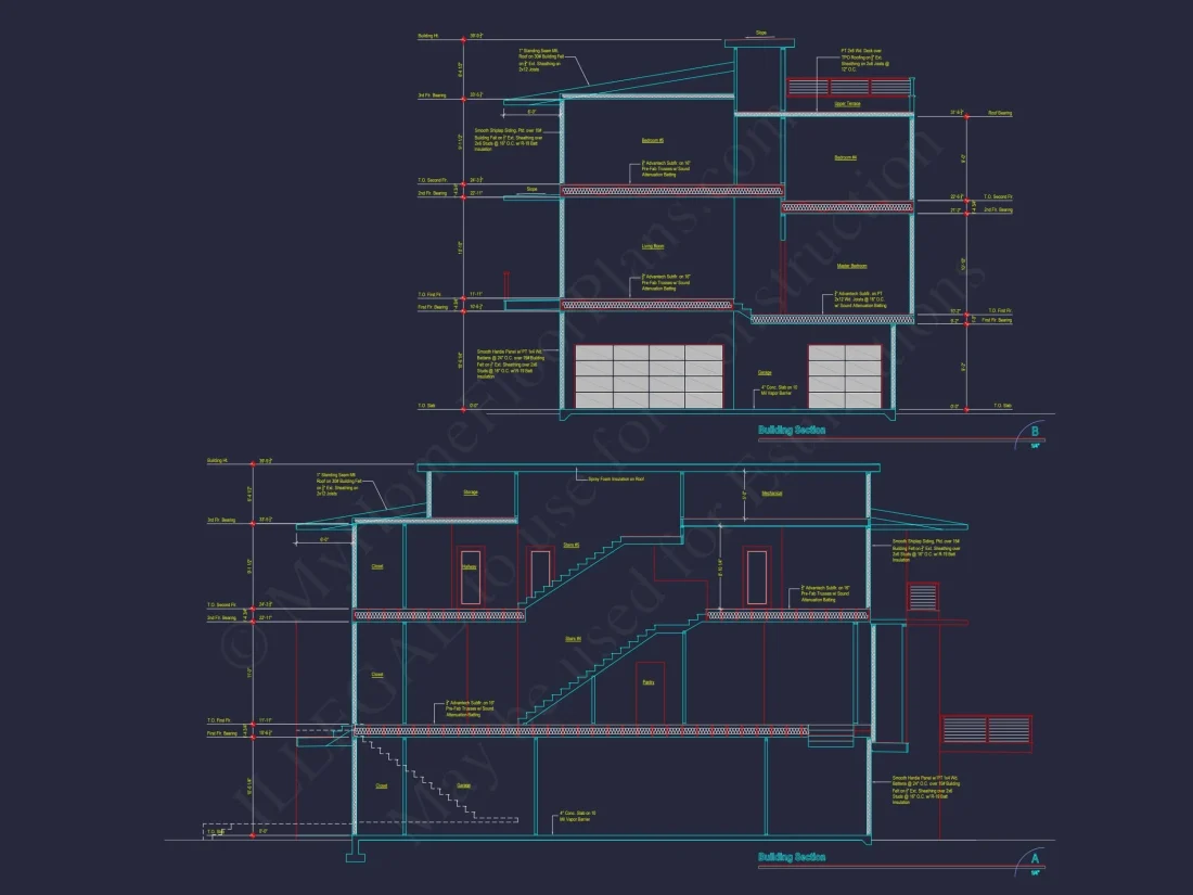 Modern Beach house Plan with Stunning CAD Designs