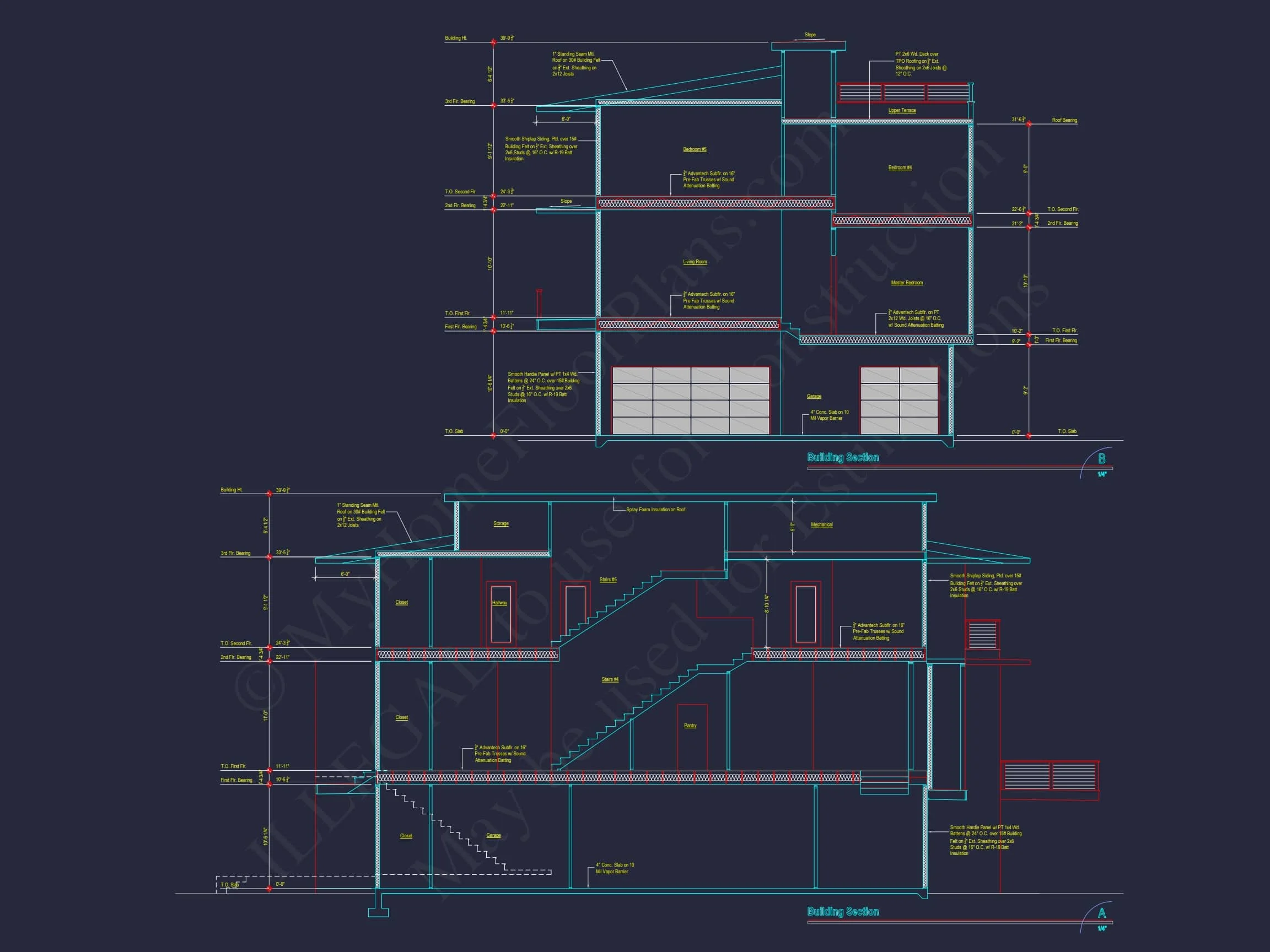 Modern Beach house Plan with Stunning CAD Designs