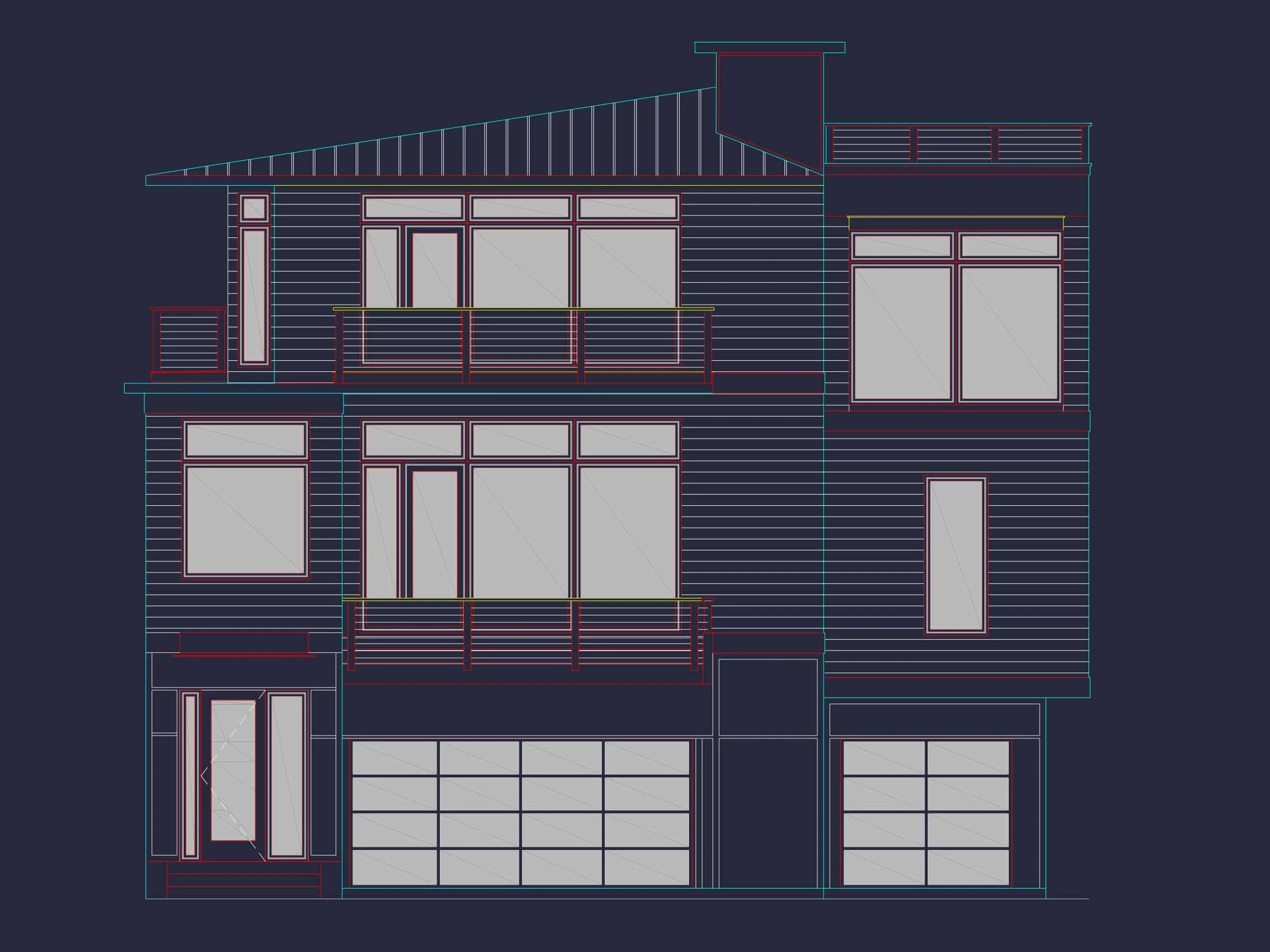 Modern Beach house Plan with Stunning CAD Designs