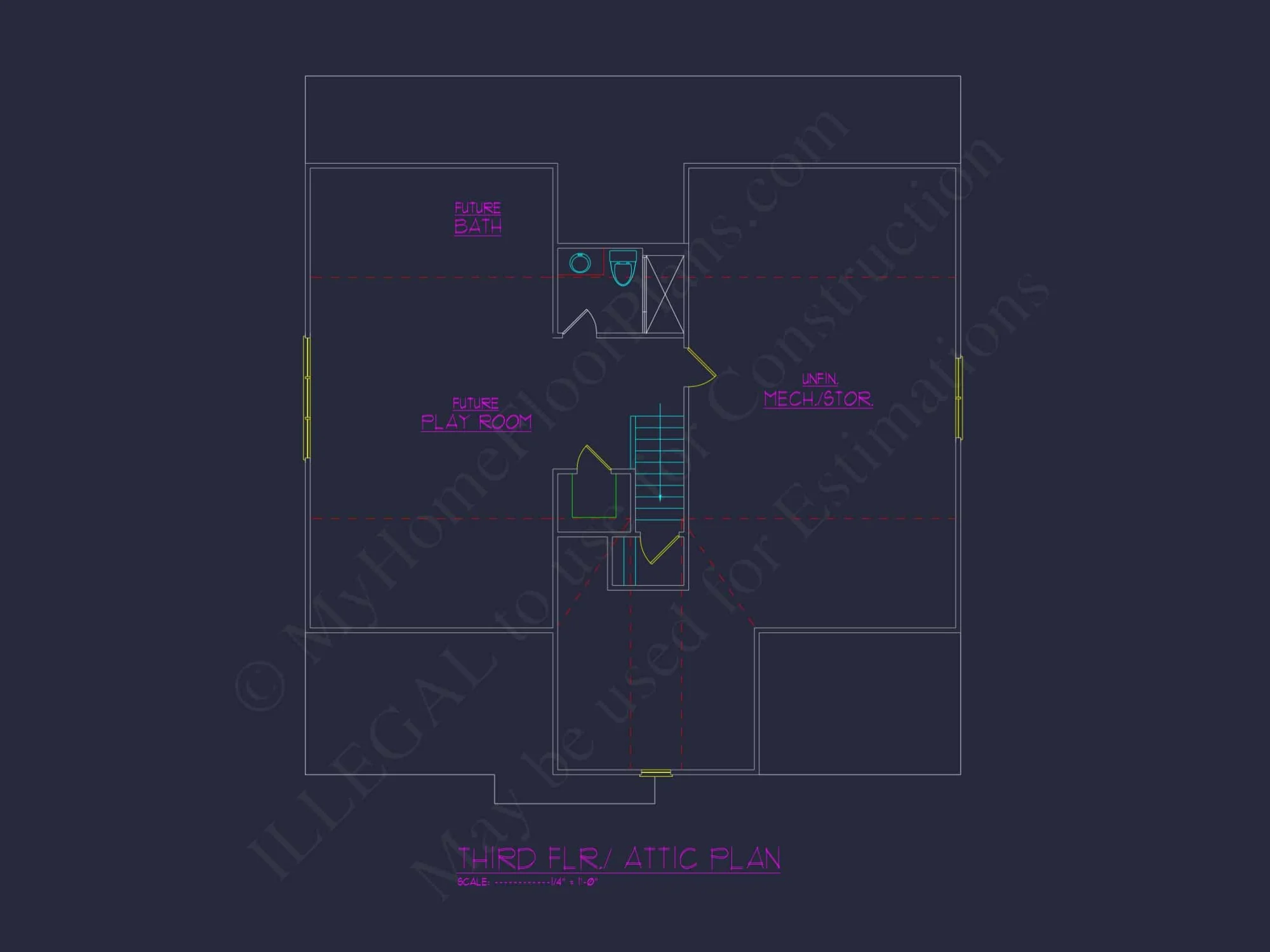 Beautiful 5-Bedroom house Plan with CAD Floor Plans & Designs