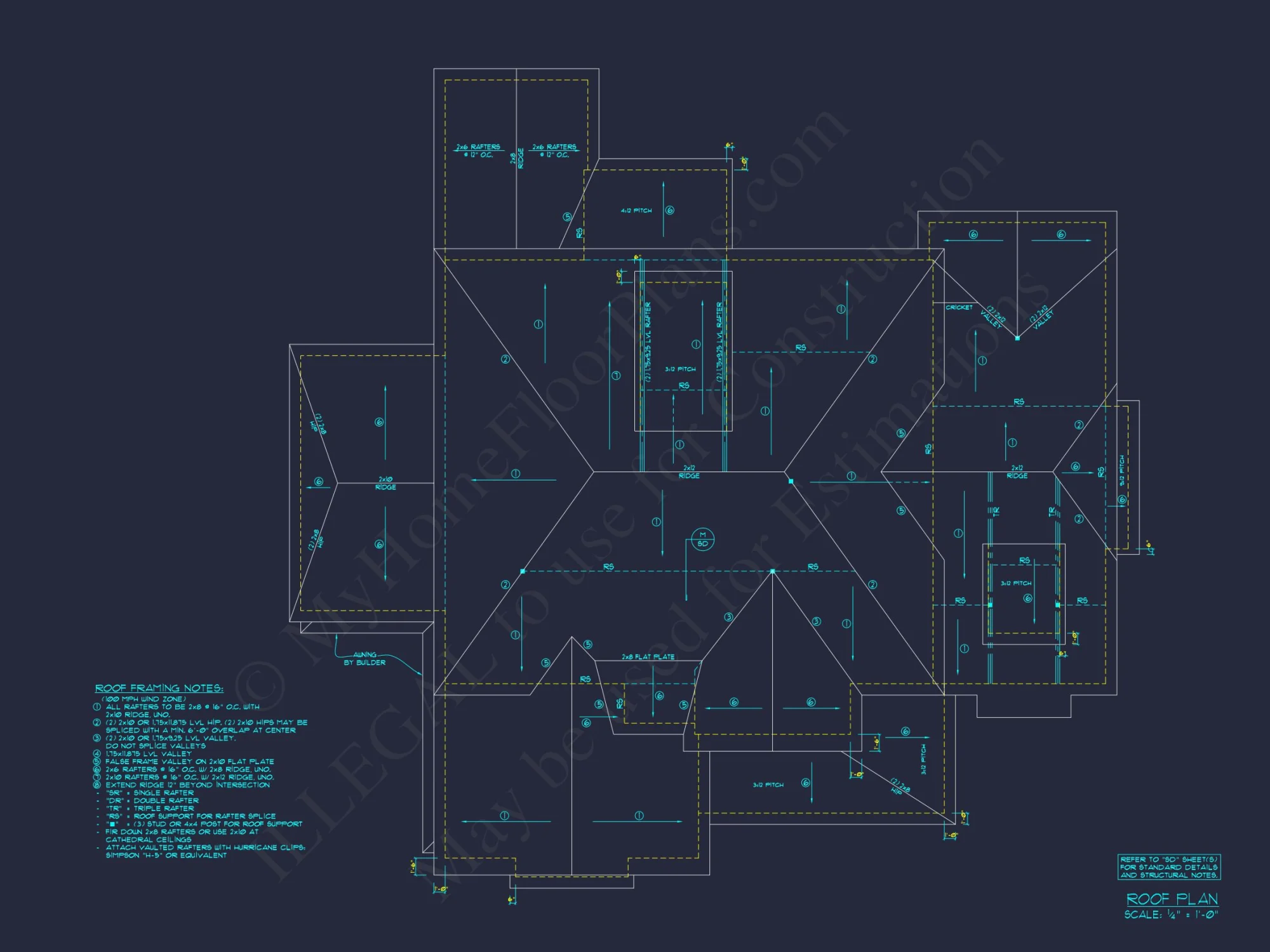 Colonial Farmhouse house Plan with 5+ Baths and Bonus Room