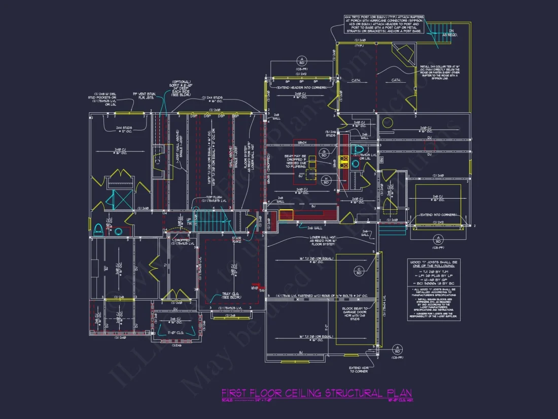 Luxury house Plan with 5 Bedrooms and Detailed CAD Designs