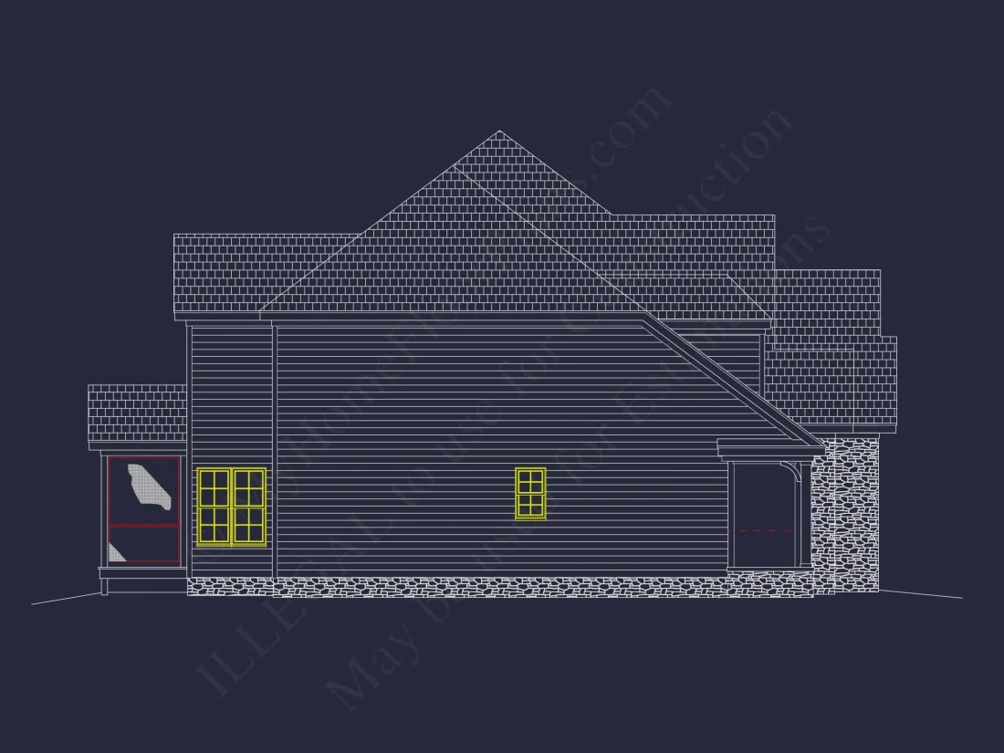 Luxury house Plan with 5 Bedrooms and Detailed CAD Designs