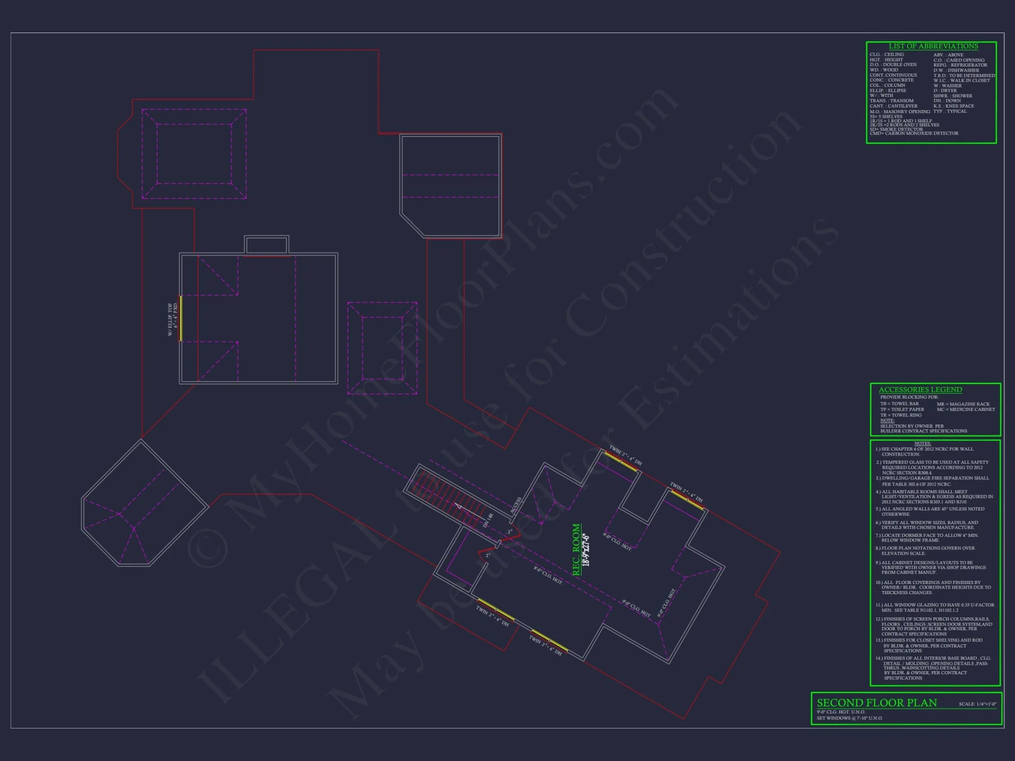 Premium house Plan with 2-Story CAD Blueprints & Designs