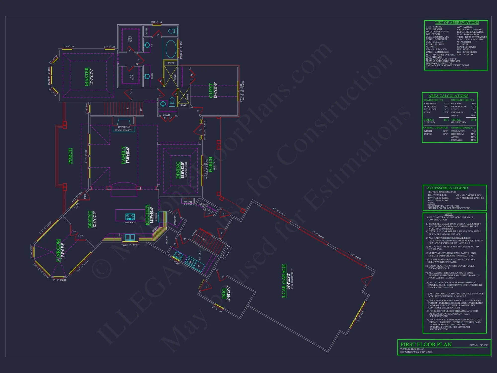 Premium house Plan with 2-Story CAD Blueprints & Designs