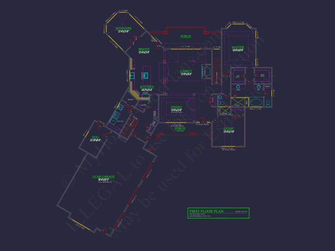 Premium house Plan with 2-Story CAD Blueprints & Designs
