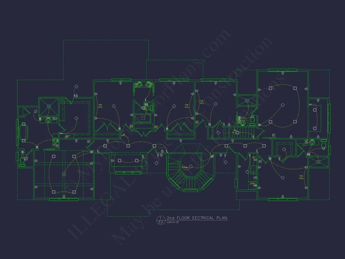 Shingle Style 2-Story house Plan, 6 Bed, 4693 Sq Ft Floor Plan