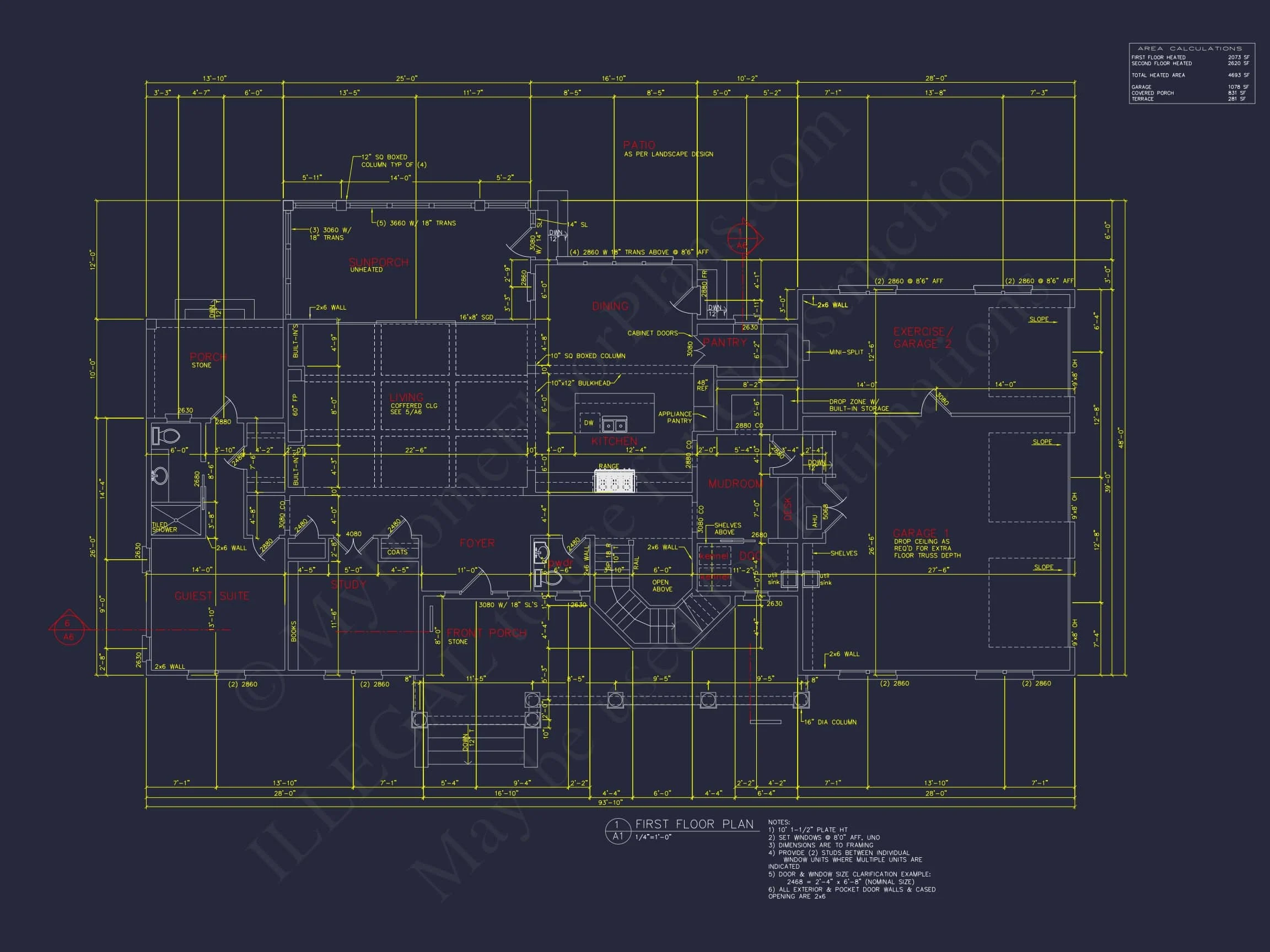 14-2016 HOUSE PLAN - Shingle Style 2-Story House Plan, 6 Bed, 4693 Sq Ft Floor Plan 8 Shingle Style 2-Story house Plan, 6 Bed, 4693 Sq Ft Floor Plan