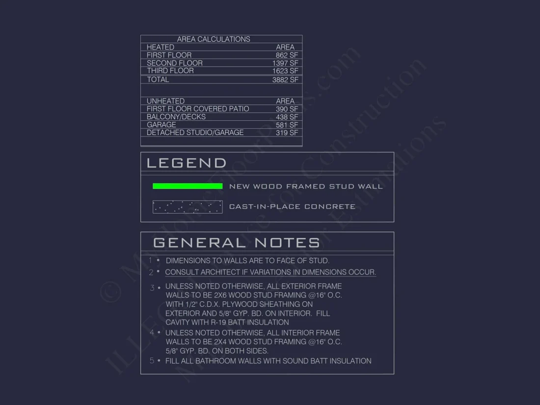 Modern house Designs: 3-Story Floor Plan with CAD Blueprint