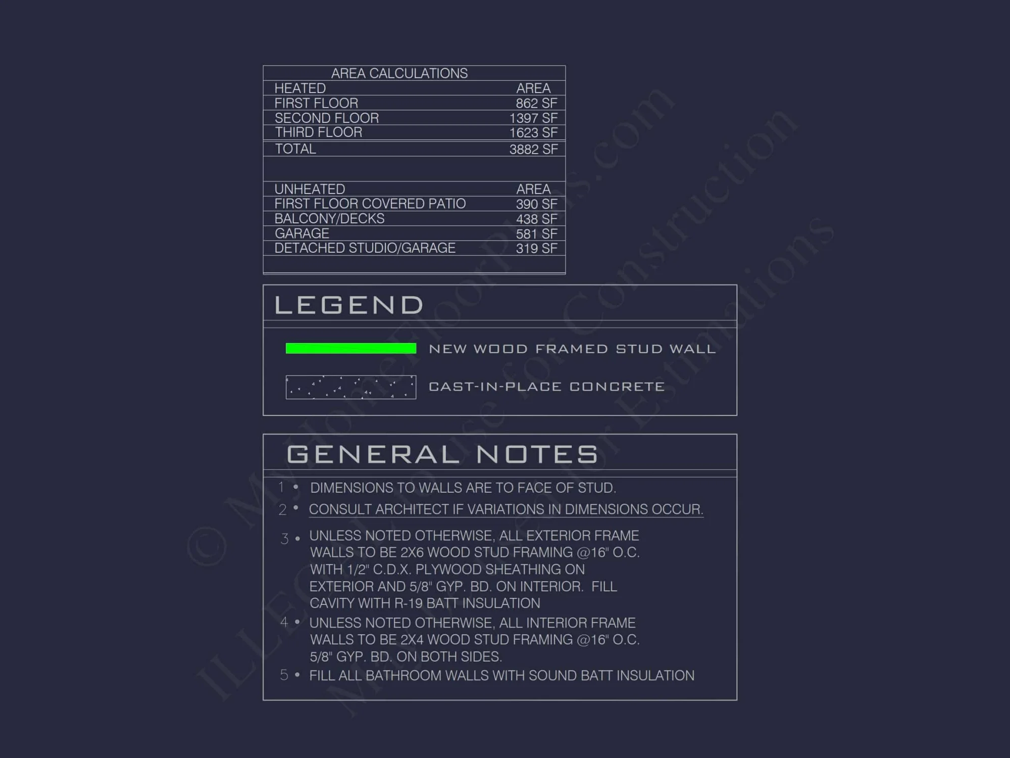 Modern house Designs: 3-Story Floor Plan with CAD Blueprint