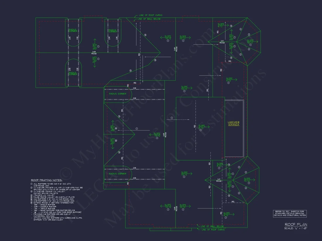 Elegant 2-Story house Floor Plan with CAD Designs & Blueprints
