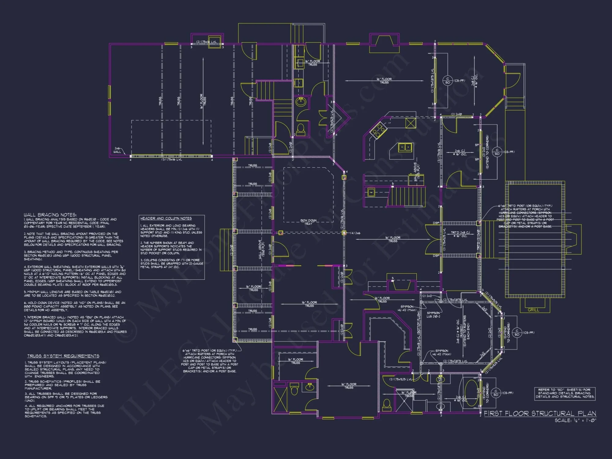 Elegant 2-Story house Floor Plan with CAD Designs & Blueprints
