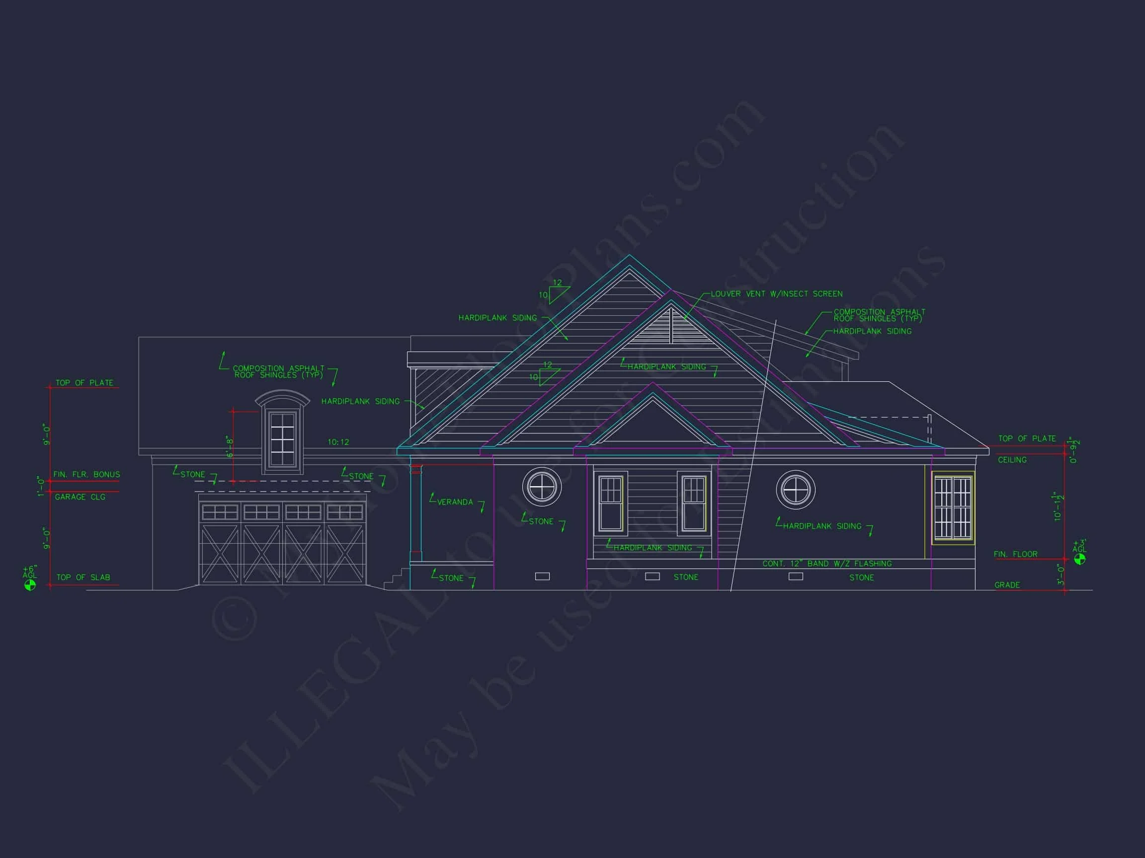 Elegant 2-Story house Floor Plan with CAD Designs & Blueprints
