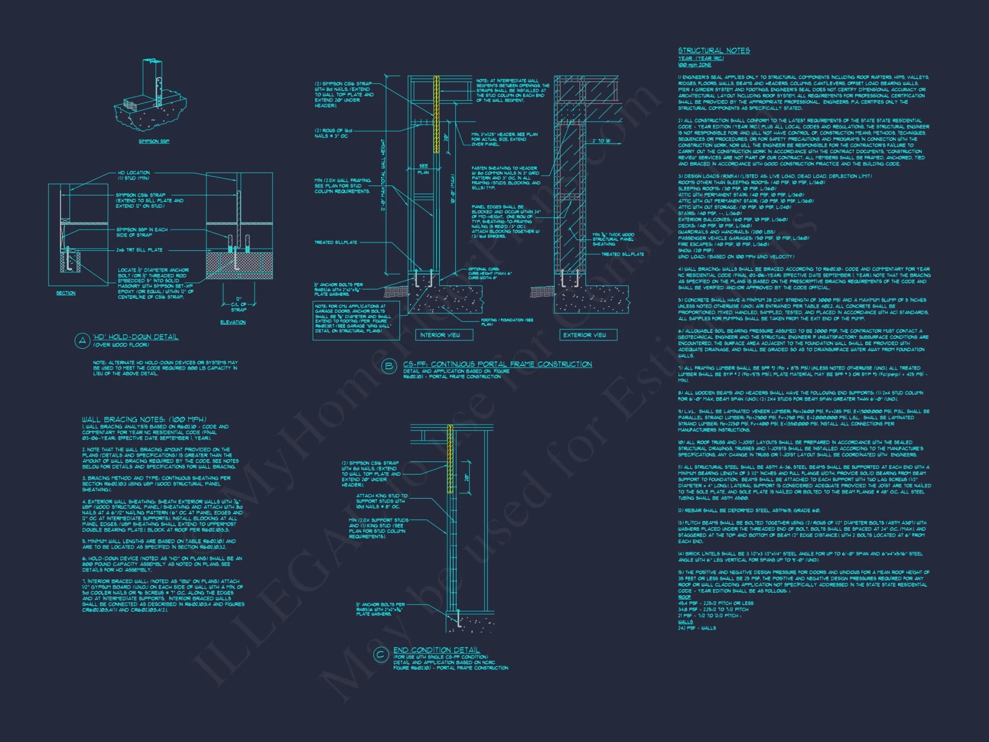Luxury house Floor Plan with 4 Bedrooms, CAD Blueprint Designs
