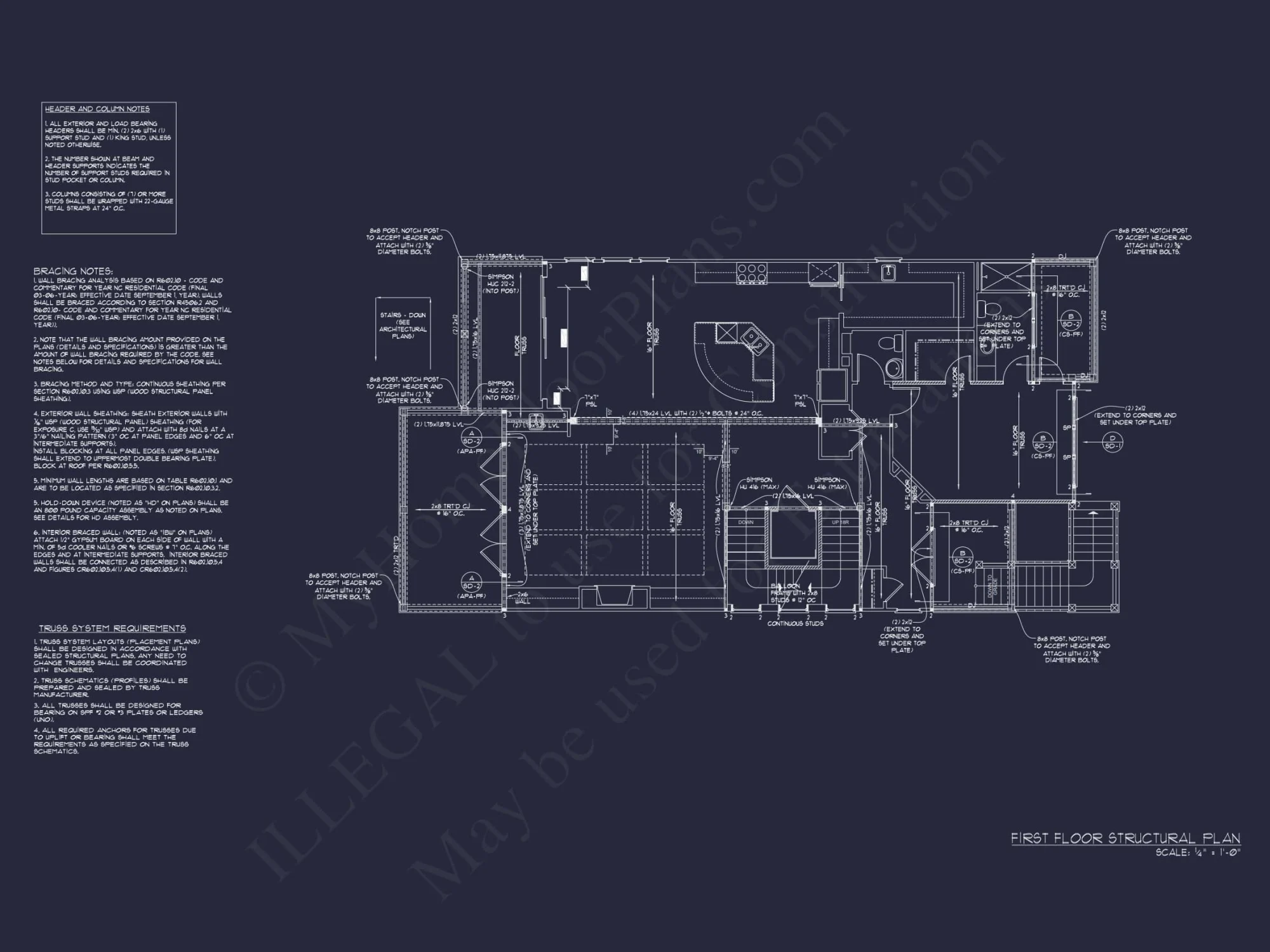 Custom Beach house Plan with 3 Floors, 4 Bedrooms & CAD Design