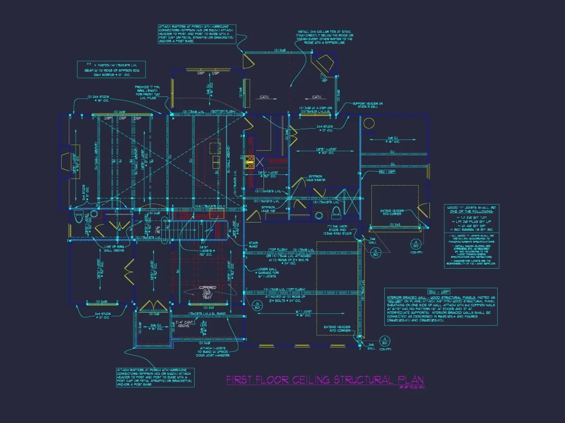 Modern house Plan with 3 Floors, CAD & Spacious Layout