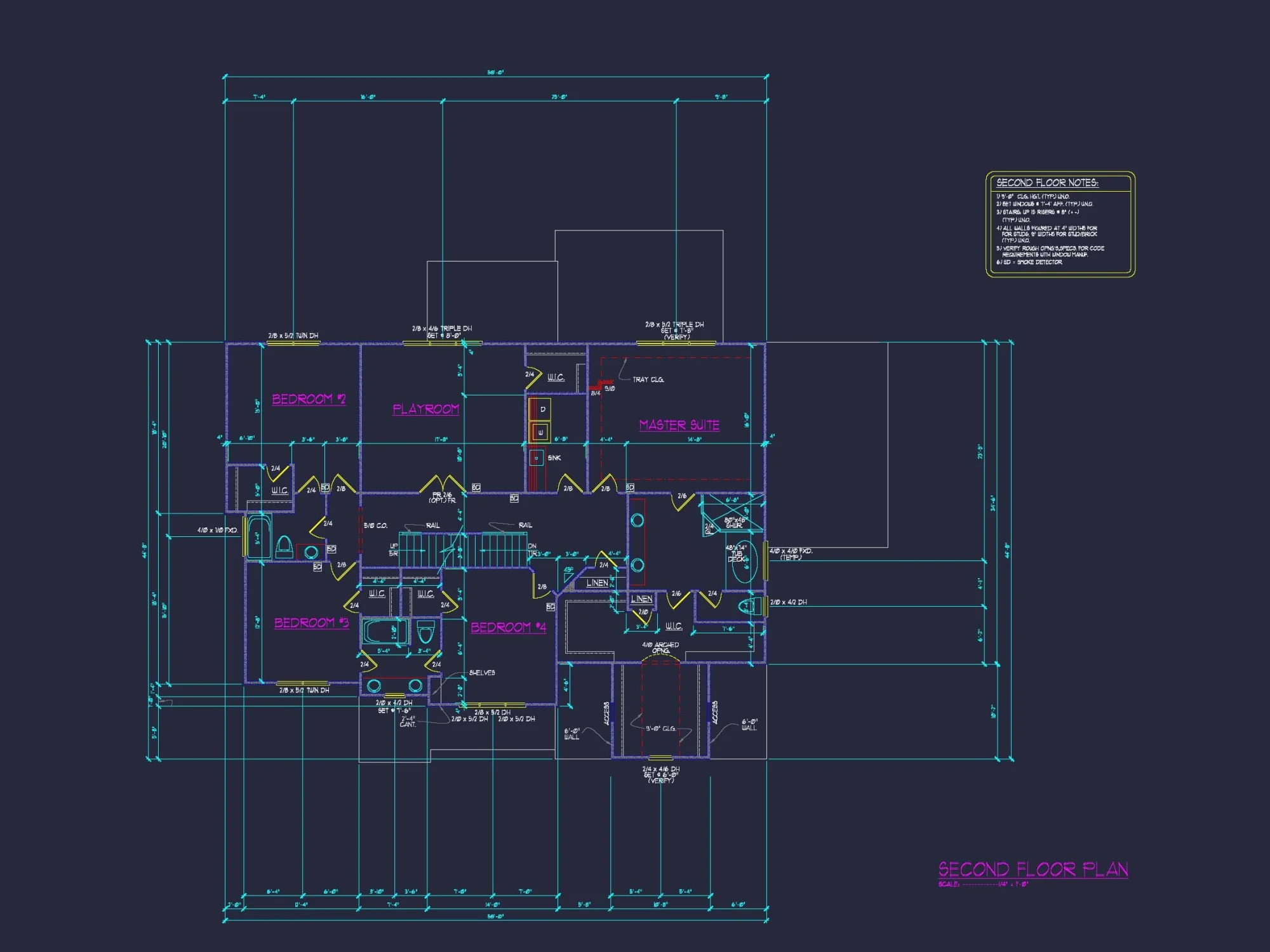 Modern house Plan with 3 Floors, CAD & Spacious Layout
