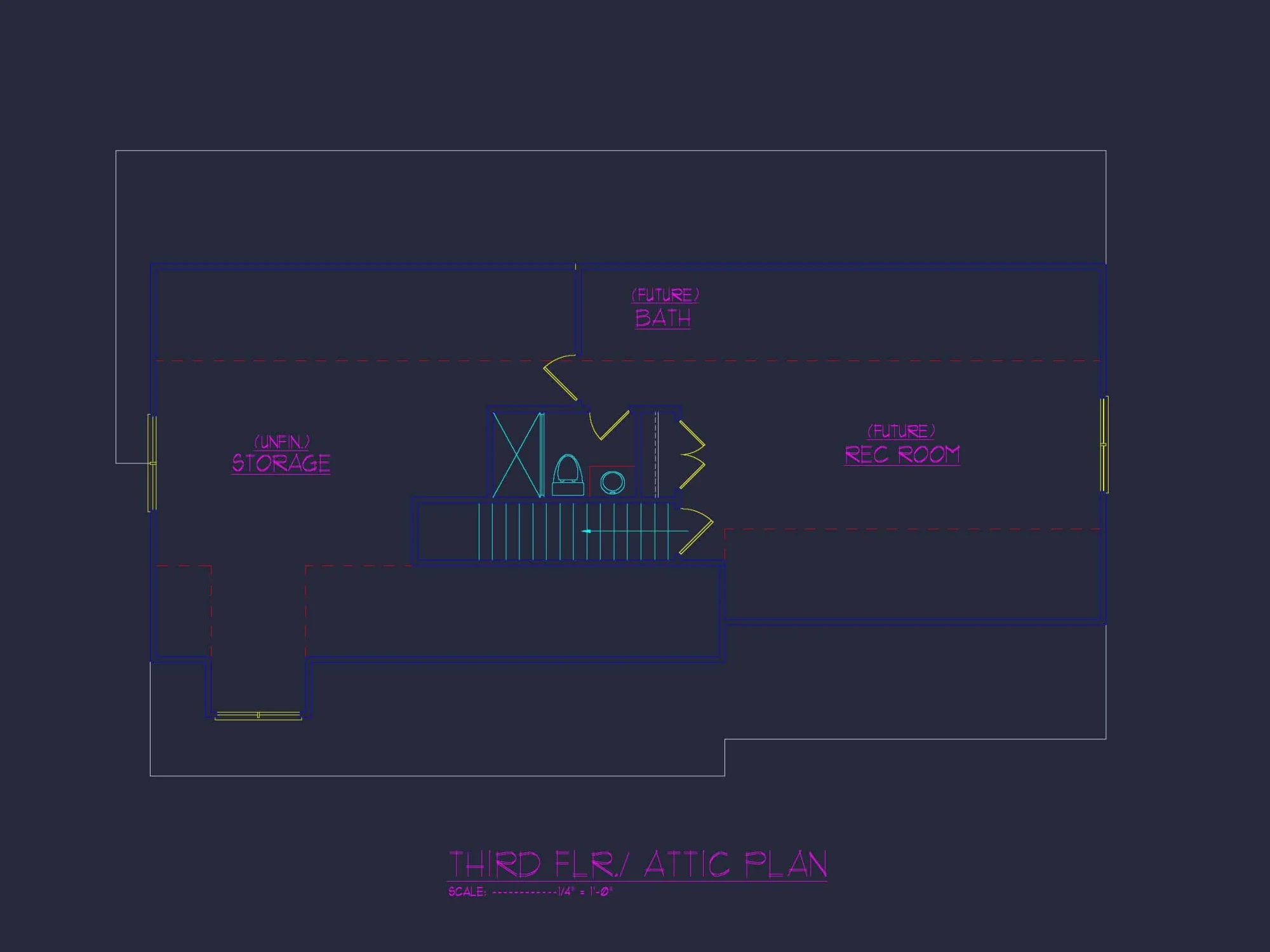 Modern house Plan with 3 Floors, CAD & Spacious Layout