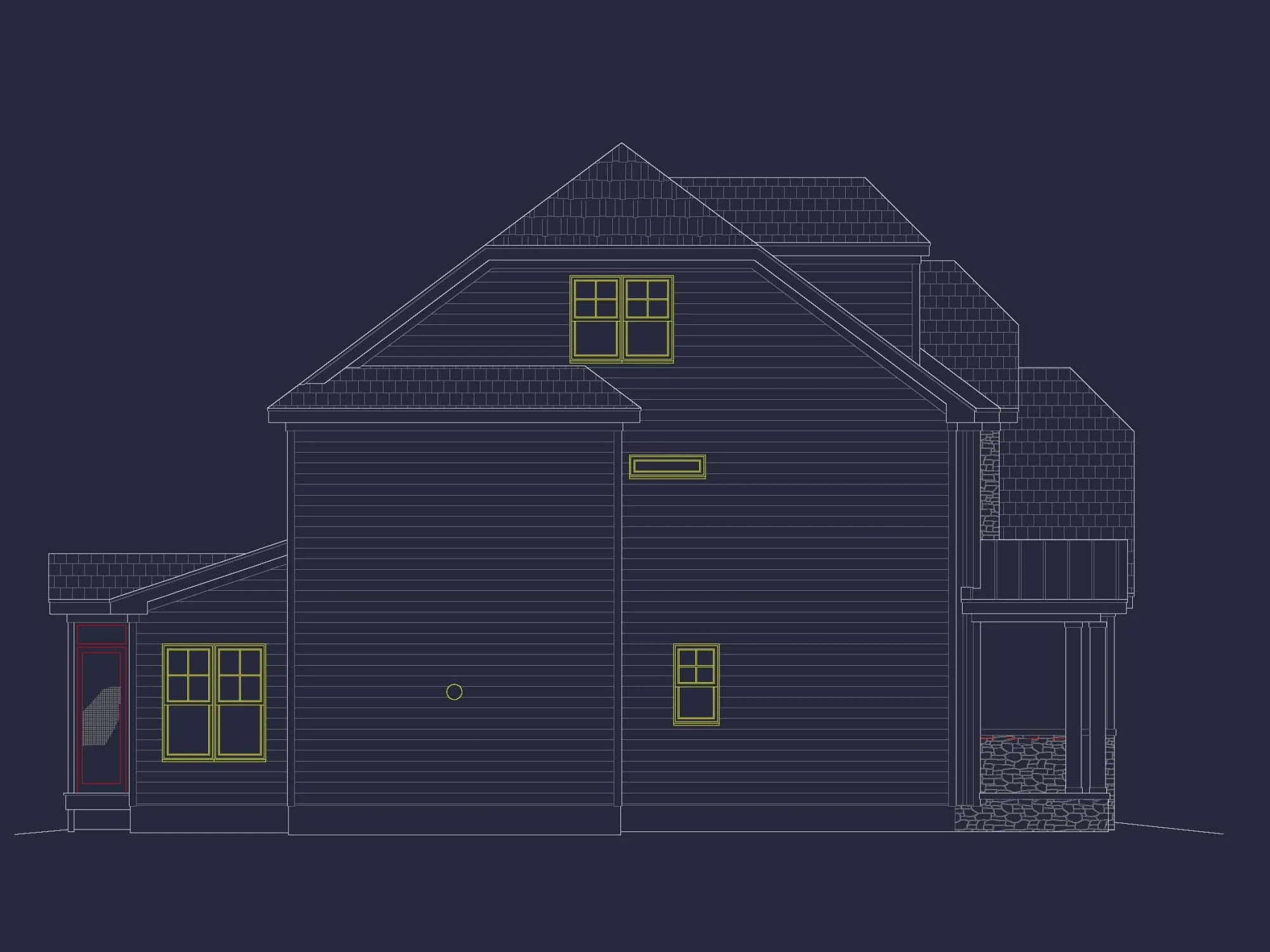 Modern house Plan with 3 Floors, CAD & Spacious Layout