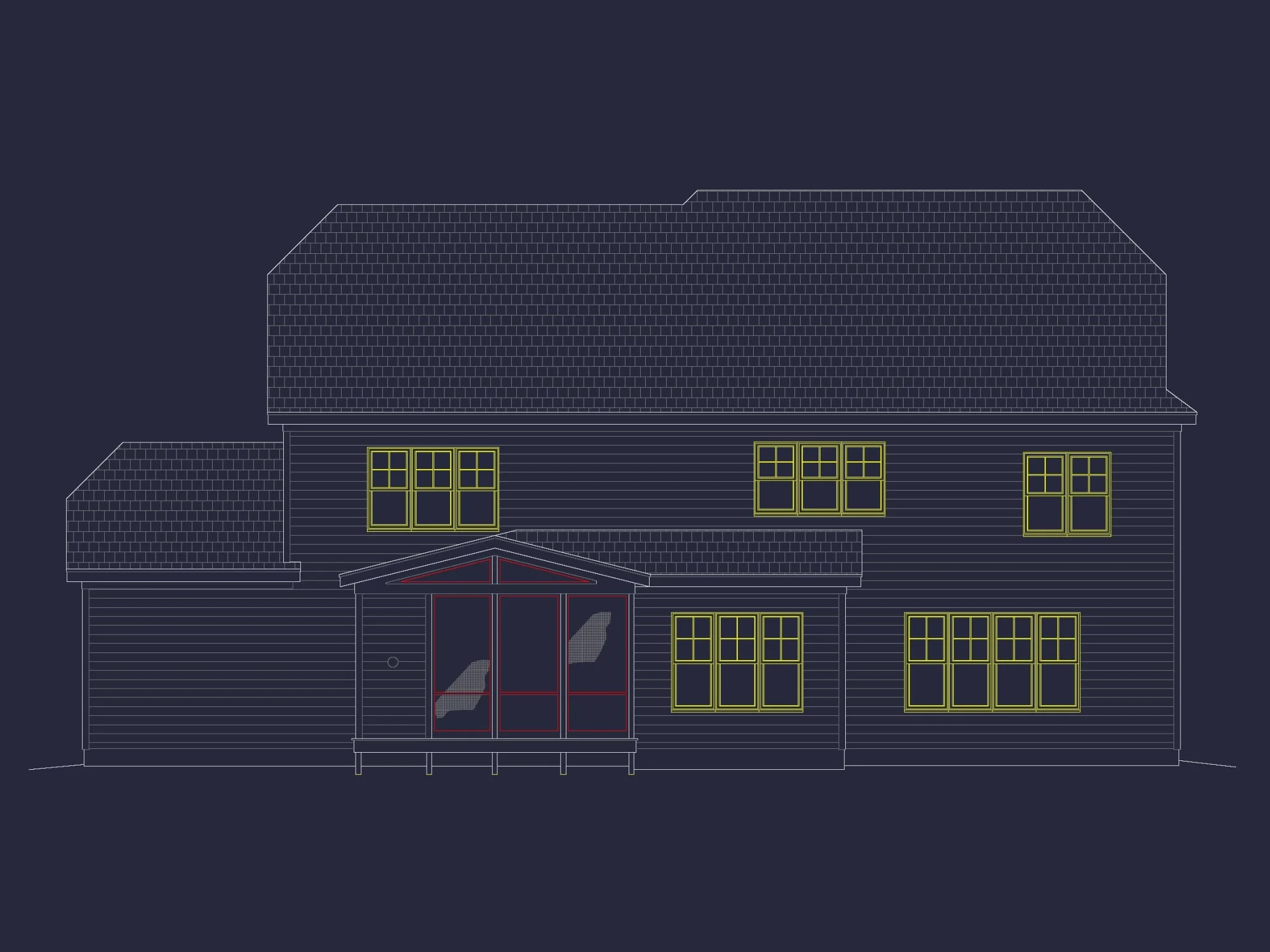 Modern house Plan with 3 Floors, CAD & Spacious Layout