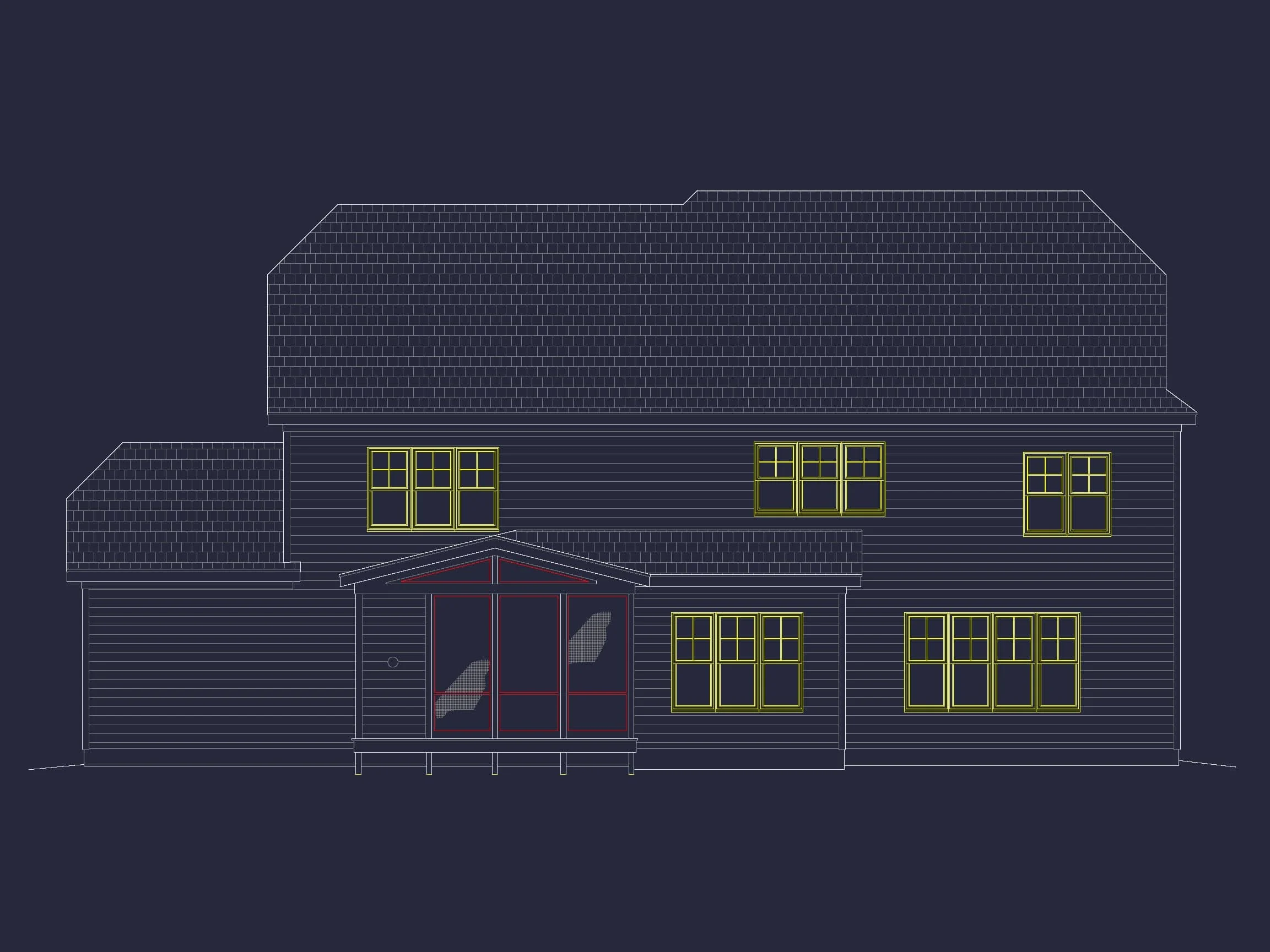 Modern house Plan with 3 Floors, CAD & Spacious Layout