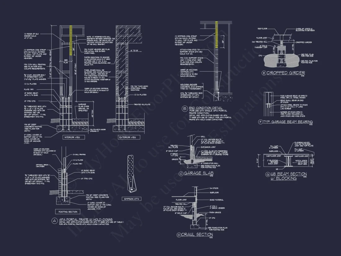 Mediterranean house Plan with 3 Floors and 4 Bedrooms