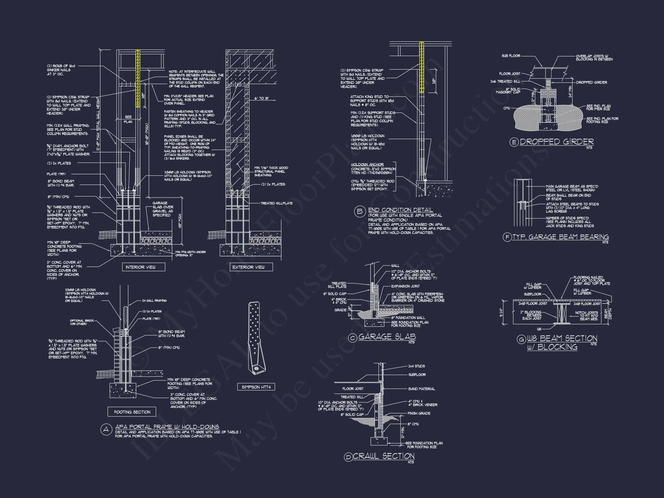 Mediterranean house Plan with 3 Floors and 4 Bedrooms